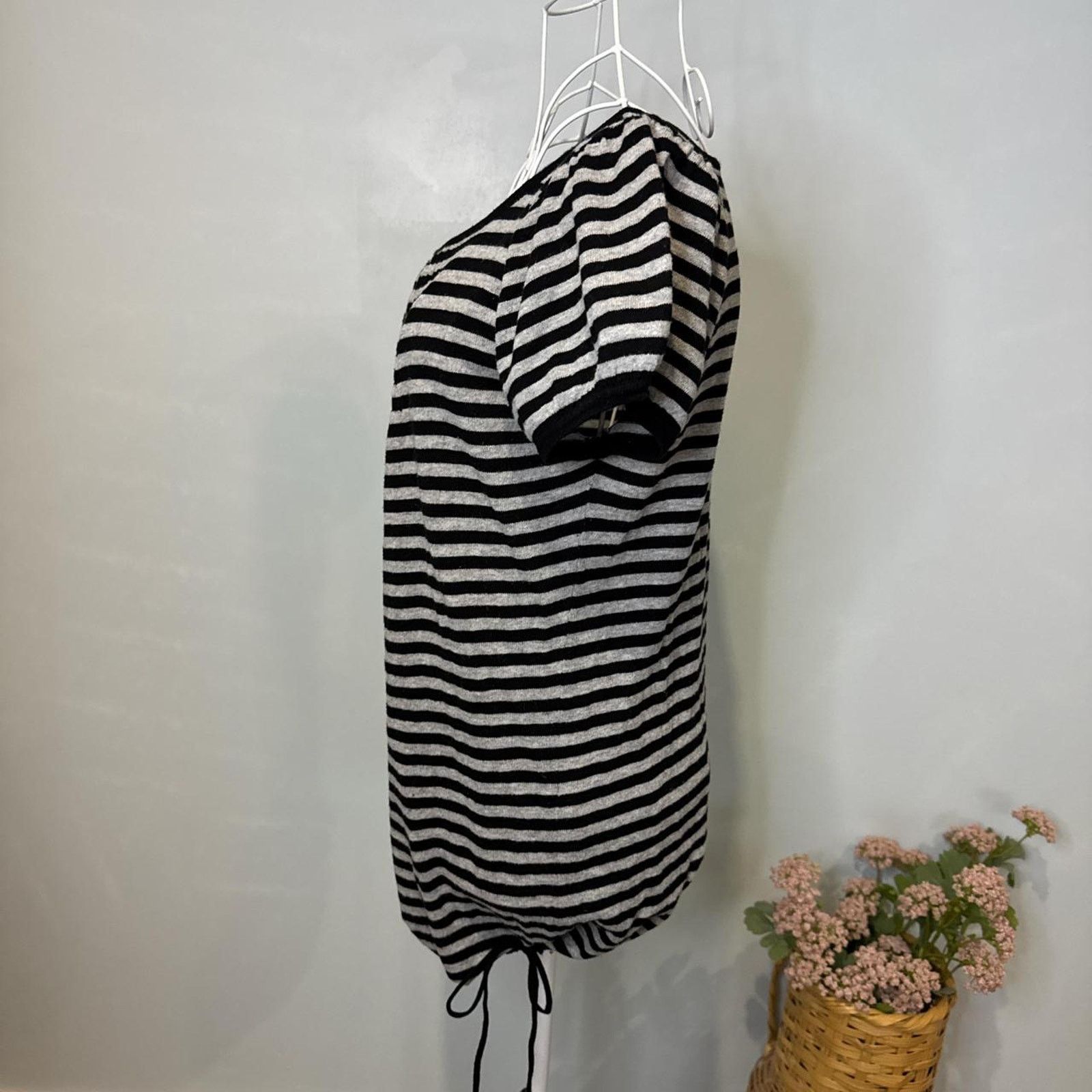 Other Cute vintage y2k black and gray striped tee Size M / US 6-8 / IT 42-44 - 3 Thumbnail