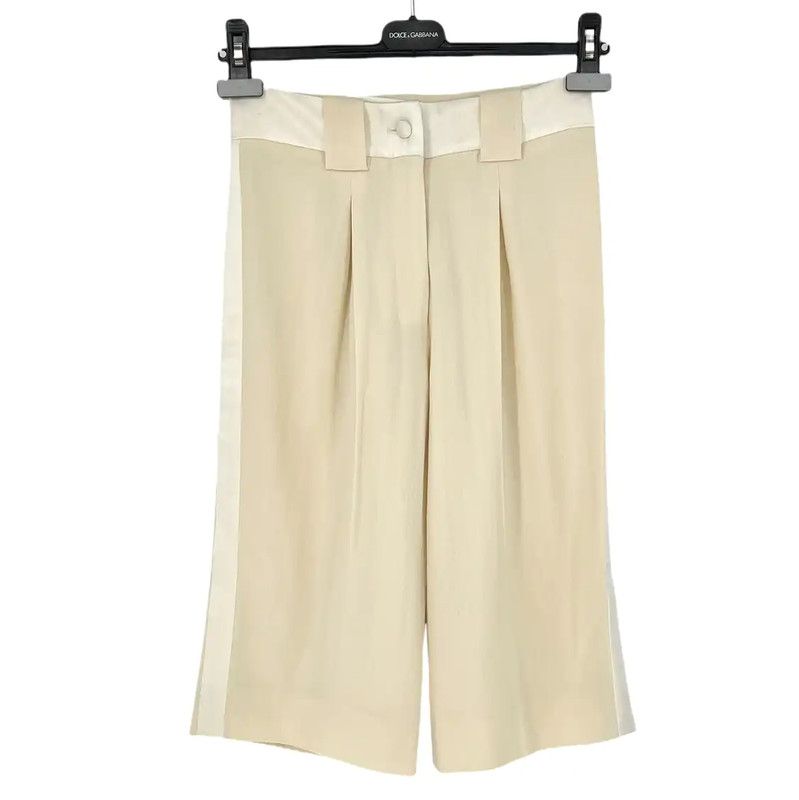 Yves Saint Laurent YSL Casual Wool Trousers in Beige 0089 Size 23" - 1 Thumbnail