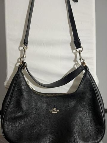 Coach Coach Black Leather Shoulder Bag Size ONE SIZE - 6 Thumbnail