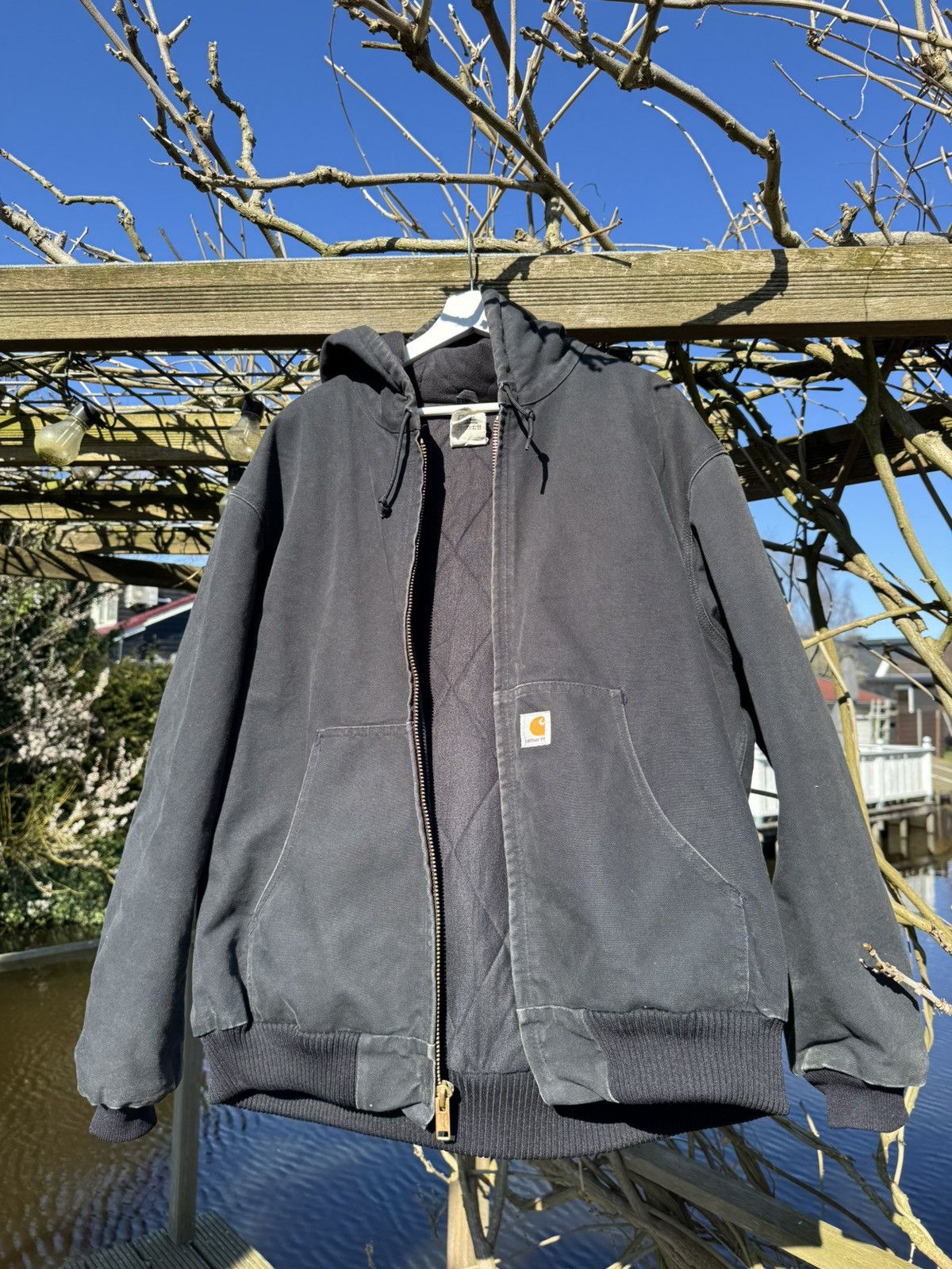 Carhartt × Vintage Carhartt J140 BLK Flannel-Lined Active Jacket Size US XL / EU 56 / 4 - 1 Thumbnail