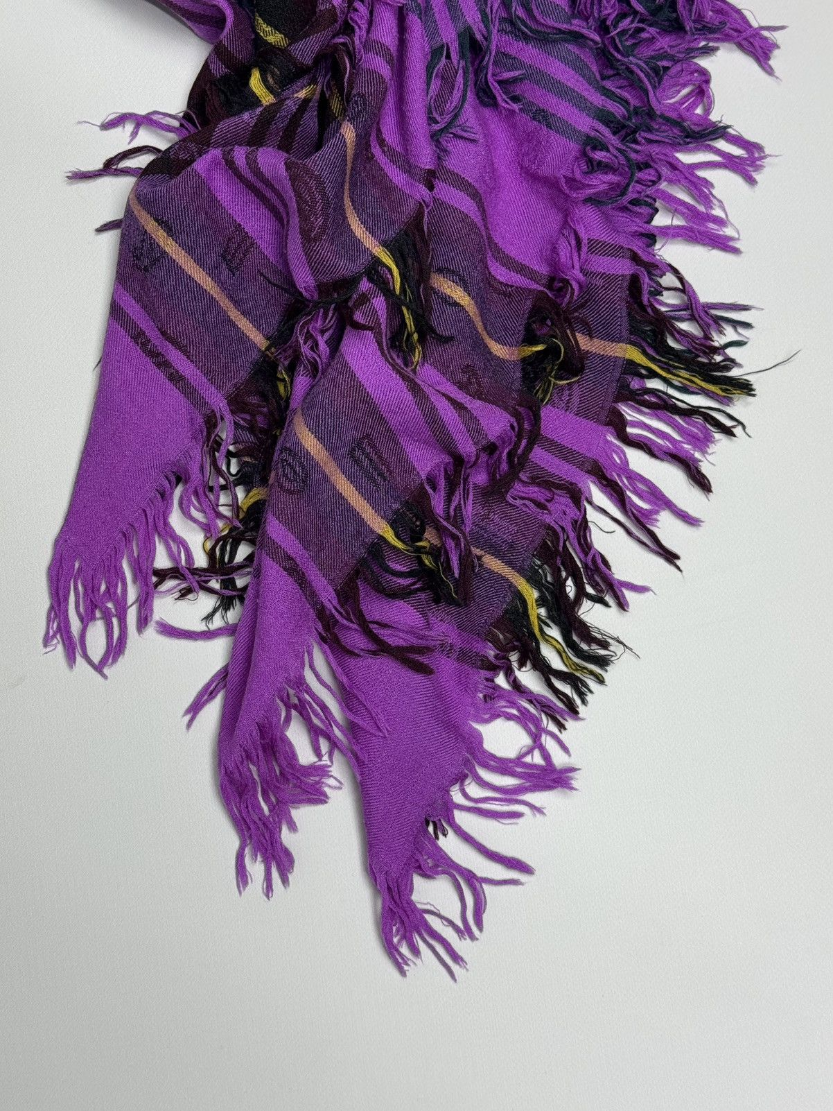 Etro Etro Wool Silk Scarf Paisley Plaid Wrap Boho Luxury Archive Size ONE SIZE - 12 Thumbnail