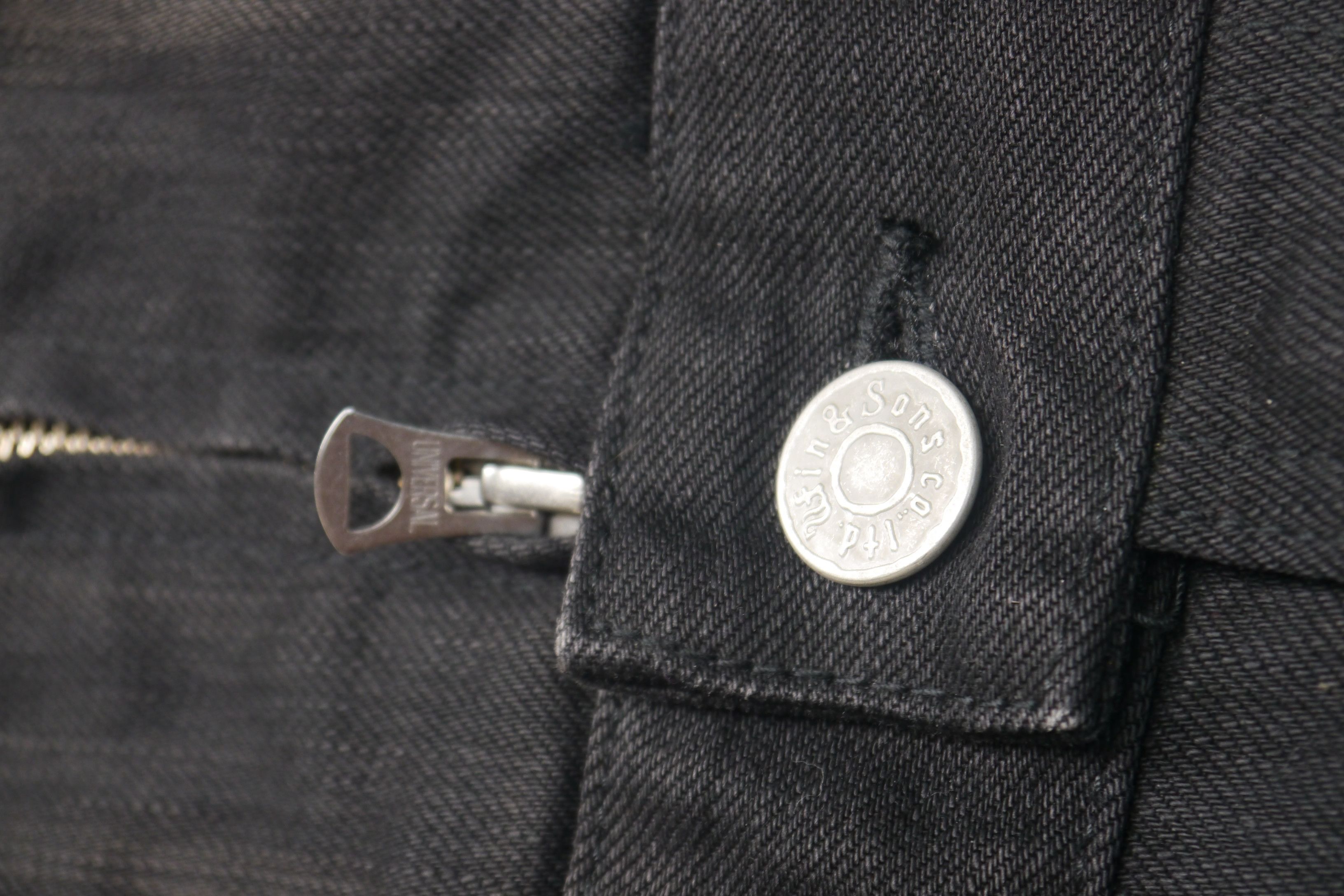 Japanese Brand (P300) DELAY by Win & Sons Black Washed Denim Jumpsuit Sz 2 Size US 34 / EU 50 - 12 Thumbnail