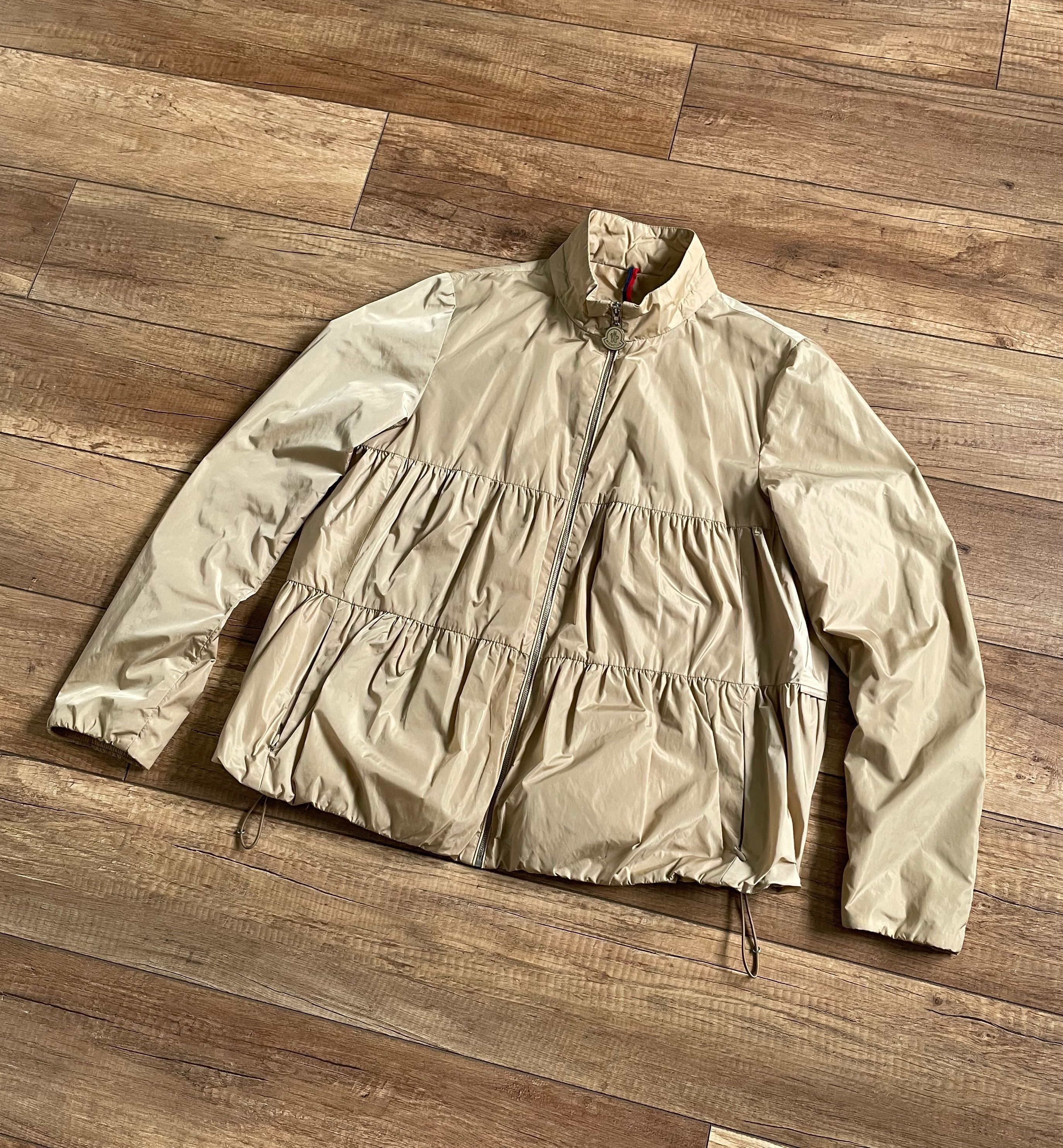 Moncler Moncler Women’s Beige Iridescent Nylon Quilted Light Jacket Size S / US 4 / IT 40 - 1 Thumbnail