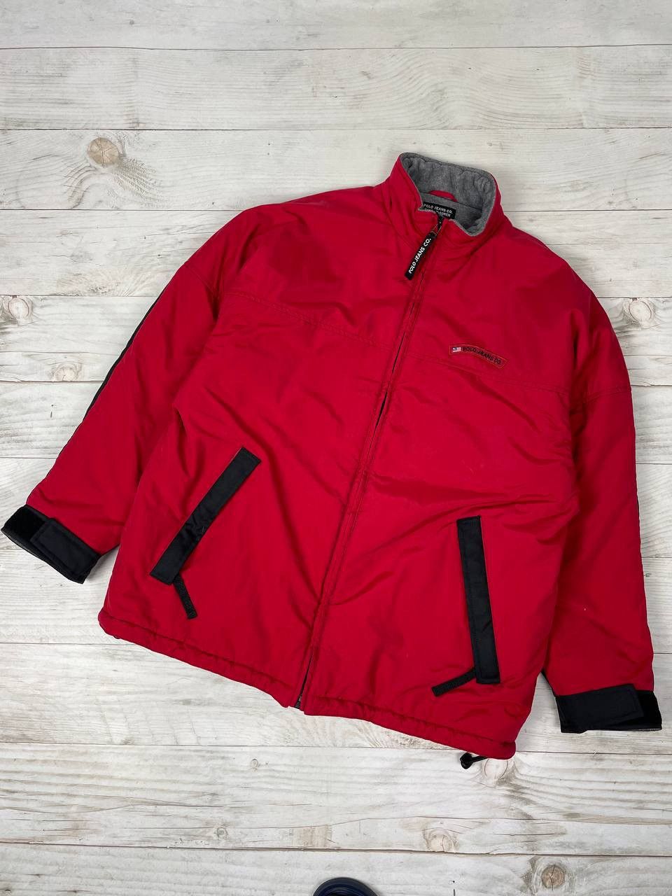 image of Polo Ralph Lauren x Vintage Polo Jeans Co Ralph Laurent Nylon Jacket Red XL 90S, Men's