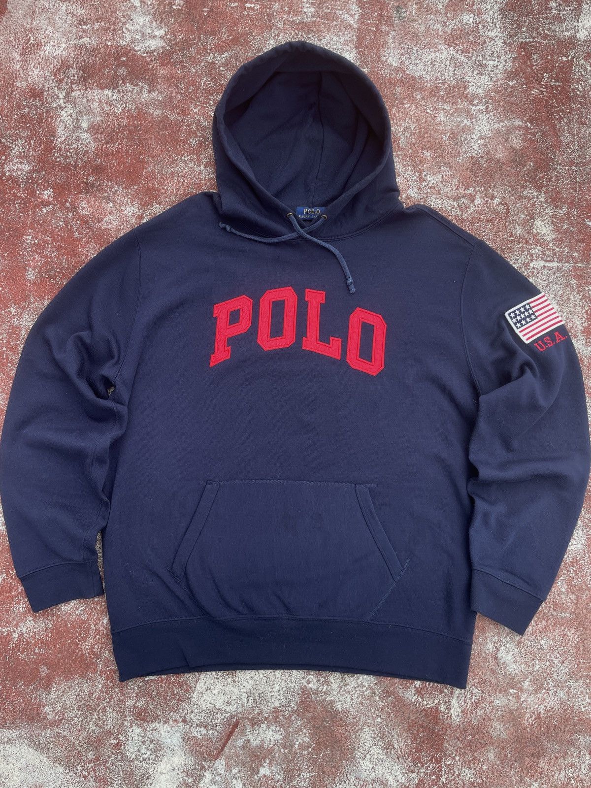 Polo Ralph Lauren Vintage polo Ralph lauren big logo spell out hoodie Size US XL / EU 56 / 4 - 3 Thumbnail