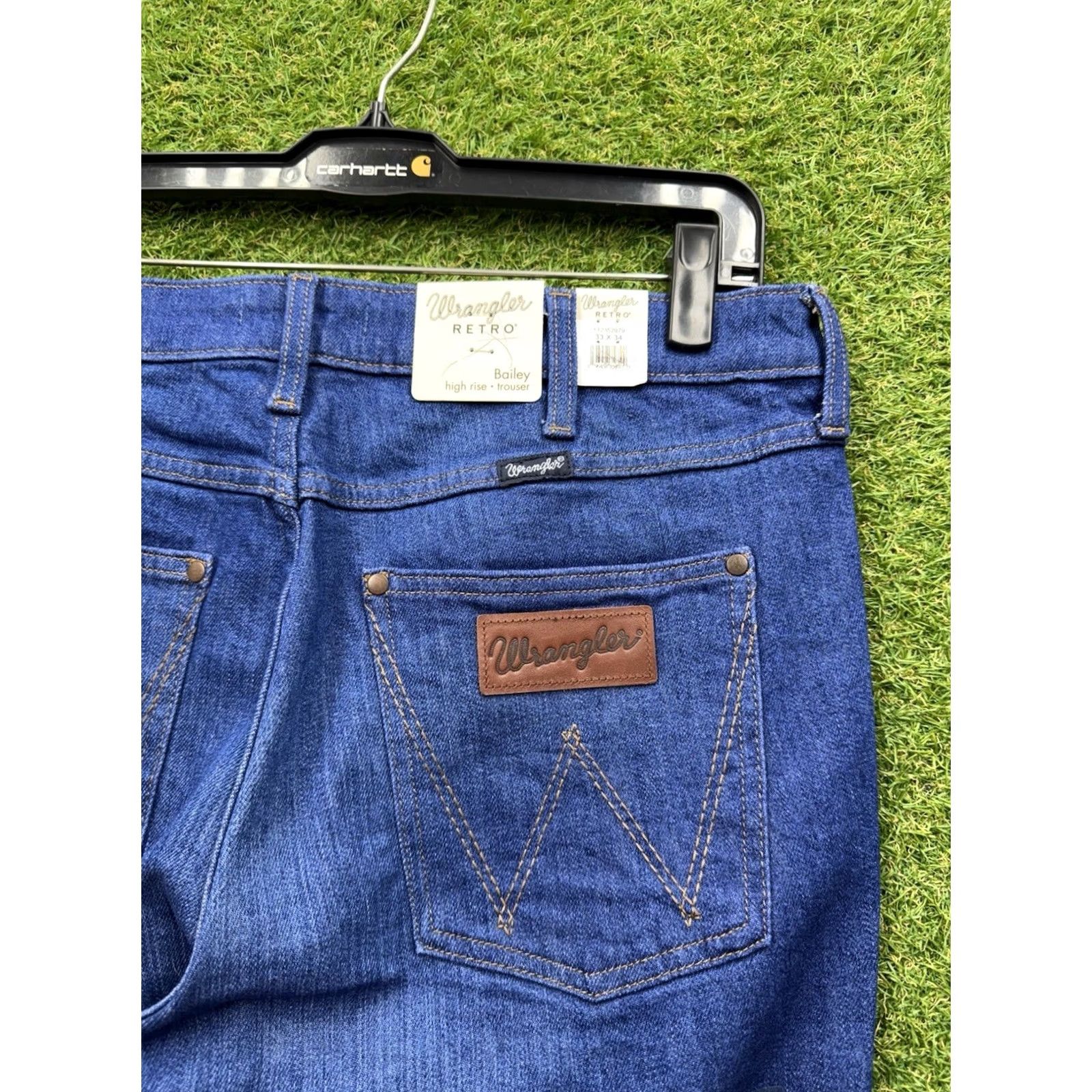 Wrangler Wrangler Jeans Womens 33x34 Retro Bailey High Rise Flare Stretch Bell Bottom NWT Jeans Regular 33 Blue Retro Womens Size 24" / US 00 / IT 34 - 3 Thumbnail