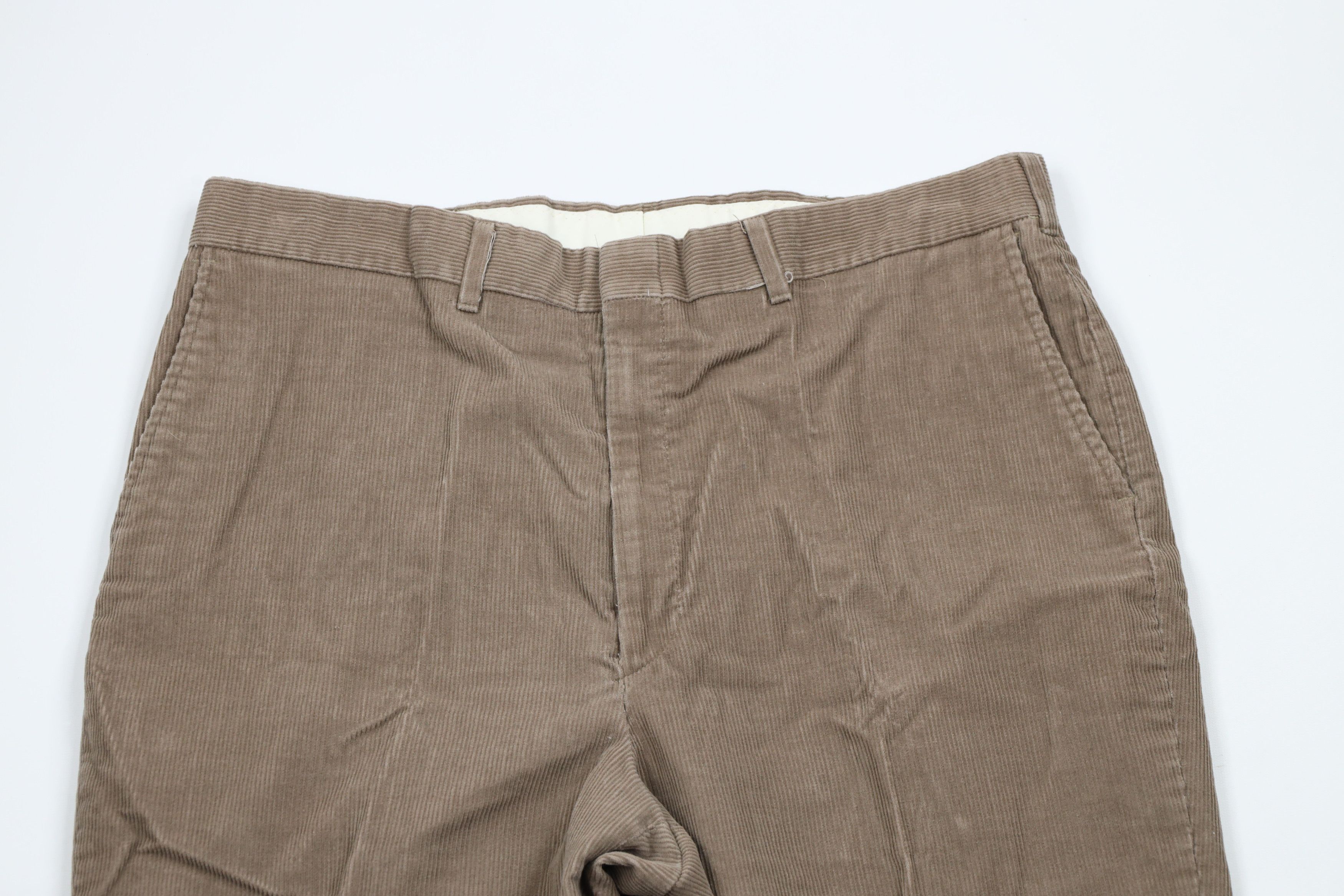 Vintage Vintage 90s Streetwear Wide Leg Corduroy Chino Pants Beige Size US 36 / EU 52 - 2 Thumbnail