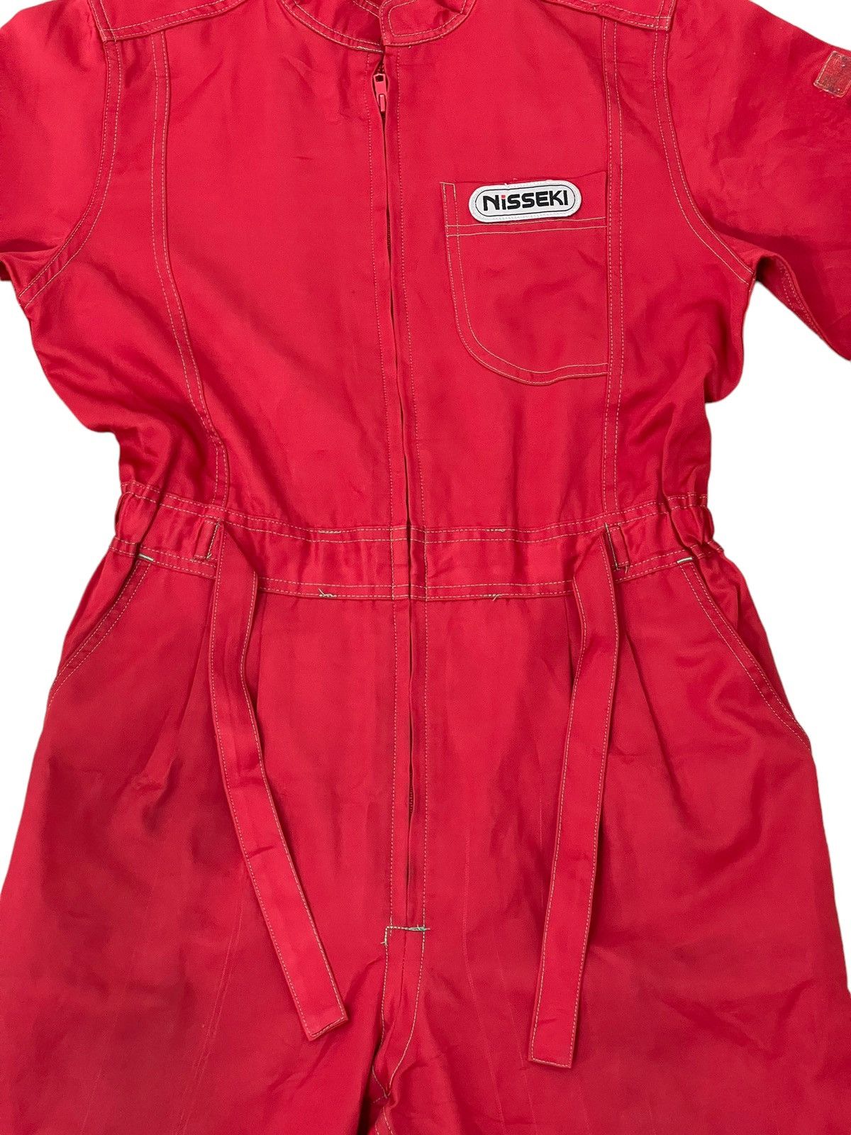 Japanese Brand Jumpsuit Vtg 90s Nisseki Dash Racer Overalls 5🟩2 Size US 32 / EU 48 - 17 Thumbnail