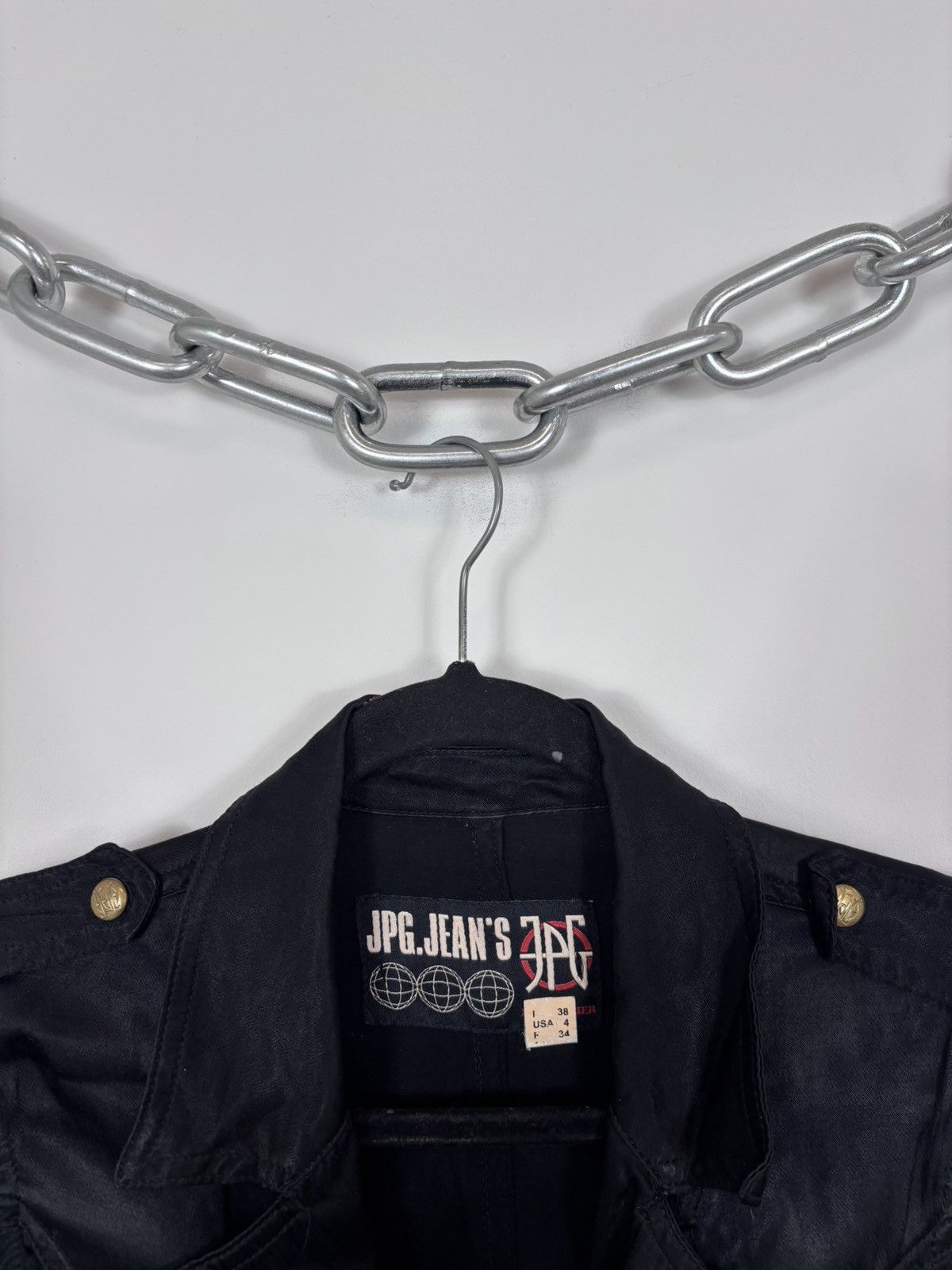 Jean Paul Gaultier Vintage Jean Paul Gaultier Women’s Black Biker Jacket Size S / US 4 / IT 40 - 4 Thumbnail