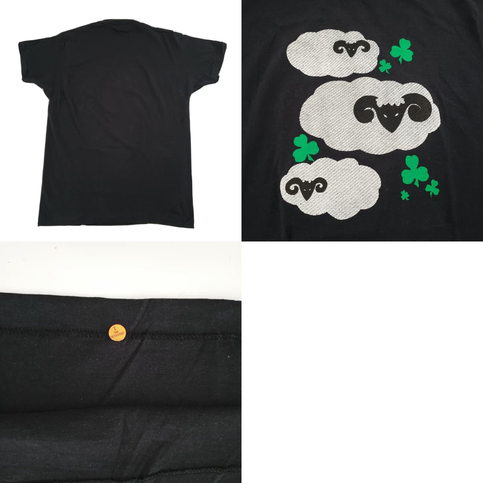 Vintage VINTAGE Screen Stars Mens T-Shirt XL Black Blue Sheep Clovers 90s Outdoor All Seasons Lot of 2 Size US XL / EU 56 / 4 - 8 Thumbnail