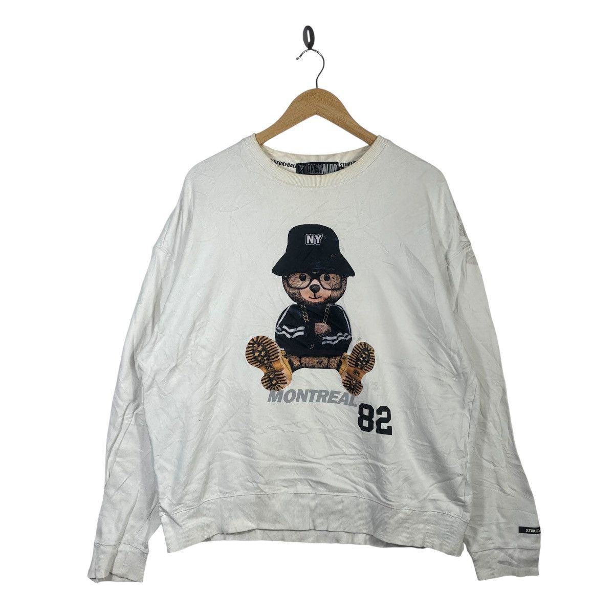 Aldo Stoked Aldo Montreal 82 Bear Graphic Crewneck Sweatshirt Size US M / EU 48-50 / 2 - 1 Thumbnail