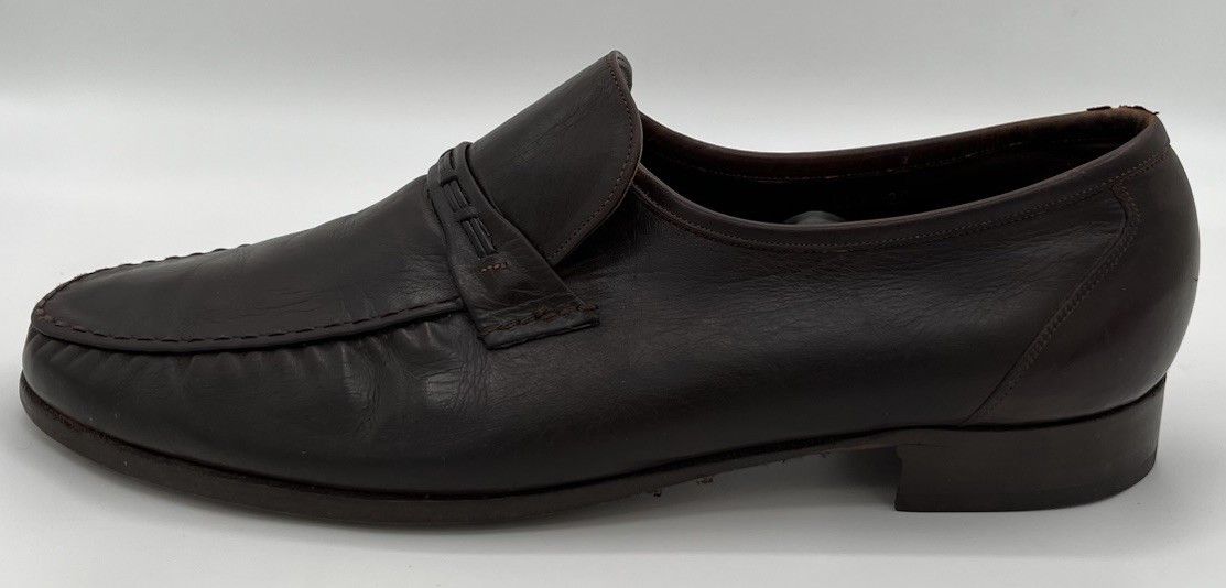 Florsheim Florsheim Royal Imperial 11E Cordovan Brown Leather Loafers Size US 11 / EU 44 - 6 Thumbnail