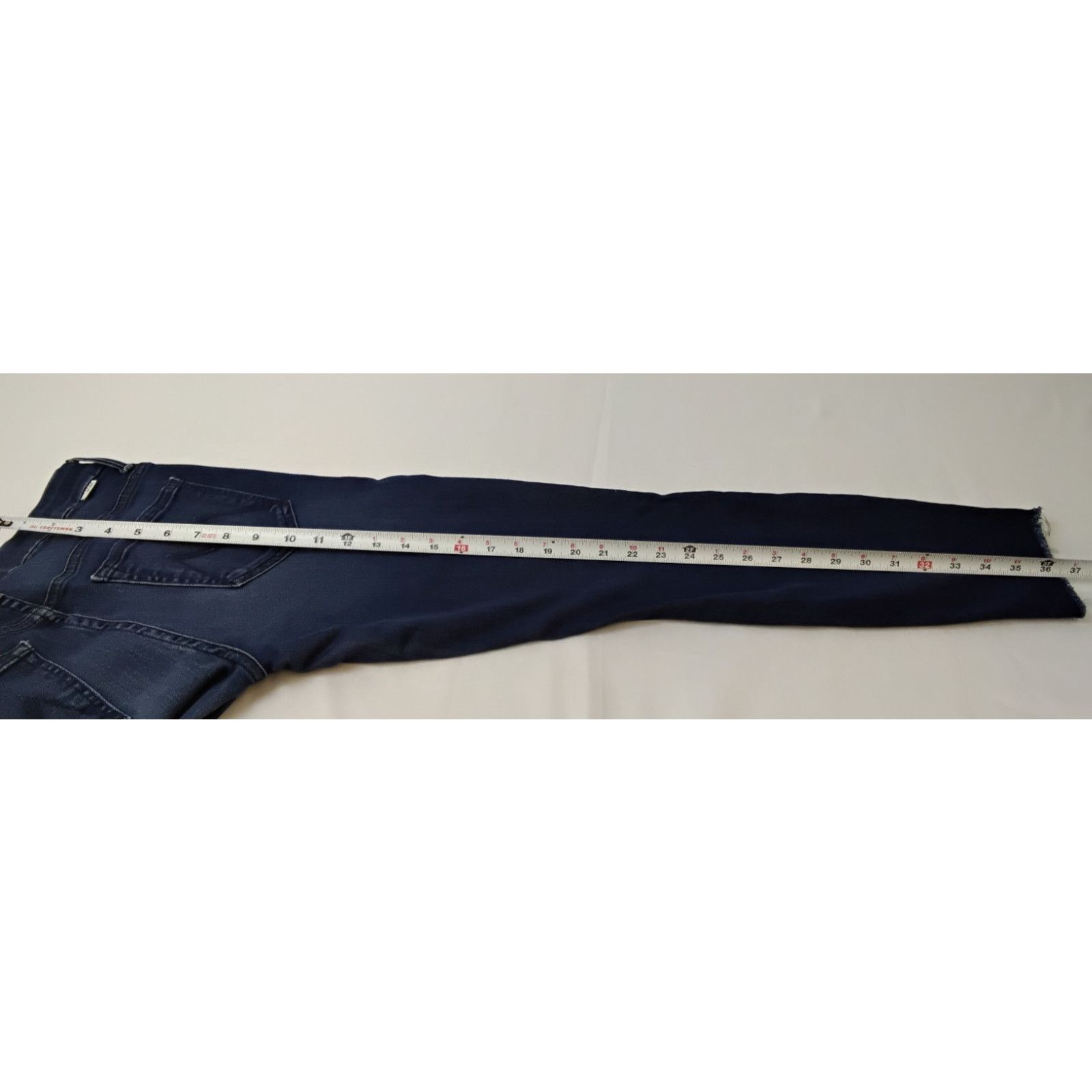 MOTHER Mother Highwaisted Looker Ankle Jean Women's 28 Dark Wash Size 28" / US 6 / IT 42 - 18 Thumbnail