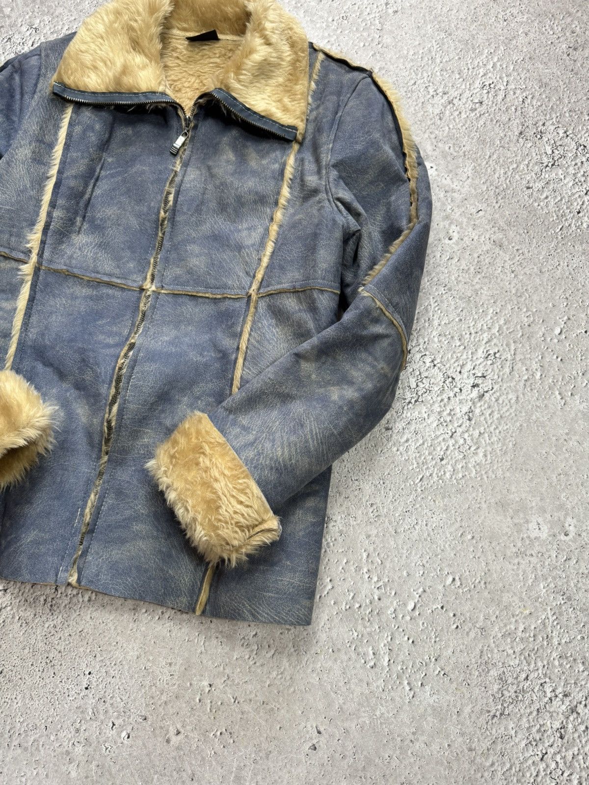 Other Saix Womens Faux Shearling Jacket Fur Lined Zip Coat Size M Size M / US 6-8 / IT 42-44 - 3 Thumbnail