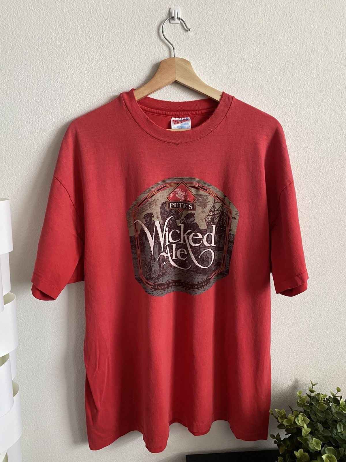Vintage Vintage Wicked Ale Beer Tee Size US XL / EU 56 / 4 - 1 Thumbnail