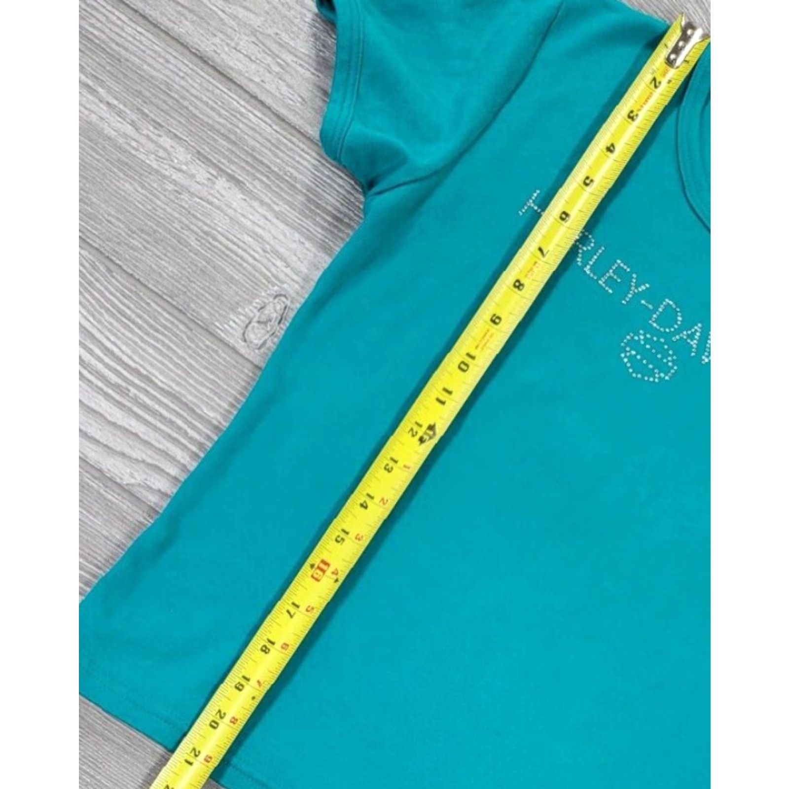 Harley Davidson Harley-Davidson Graphic T-Shirt Womens L Short Sleeve Teal Green HD 2003 Motorcycle Graphic 100% Cotton Regular Mens Womens Girls Boys Size L / US 10 / IT 46 - 7 Thumbnail