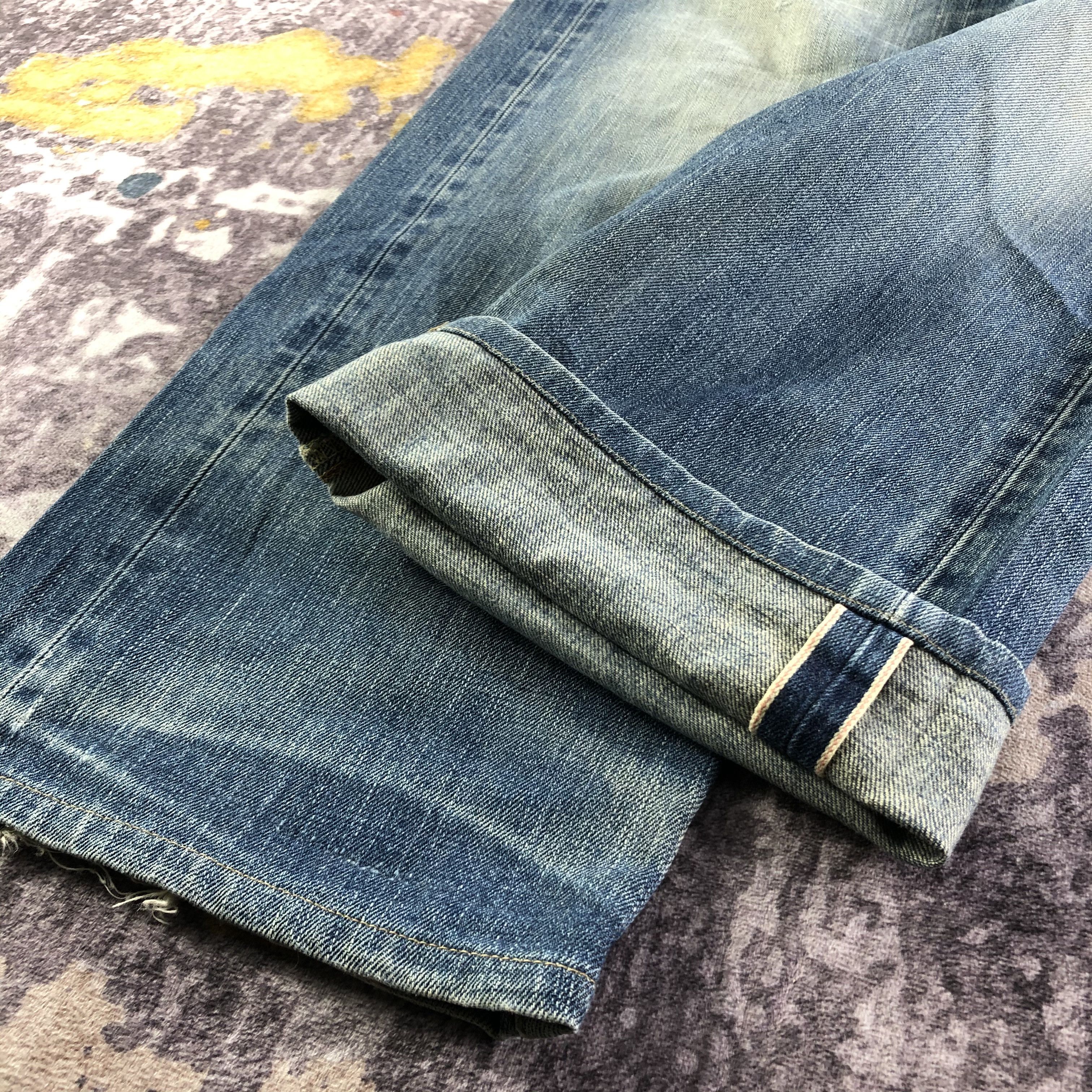 Edwin Vintage Blue Wash Edwin 505 Selvedge Jeans-JM3665 Size US 32 / EU 48 - 6 Thumbnail