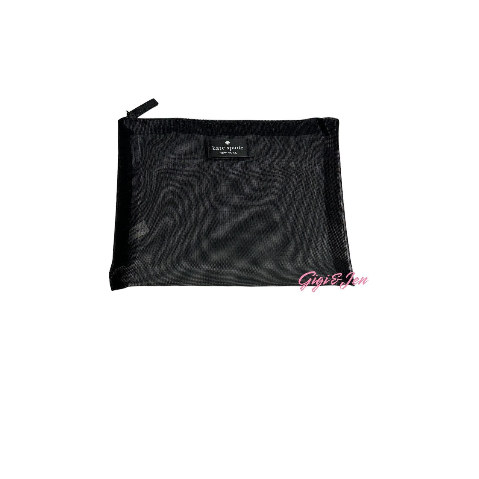 Kate Spade Kate Spade mesh black pouch New Size ONE SIZE - 1 Thumbnail