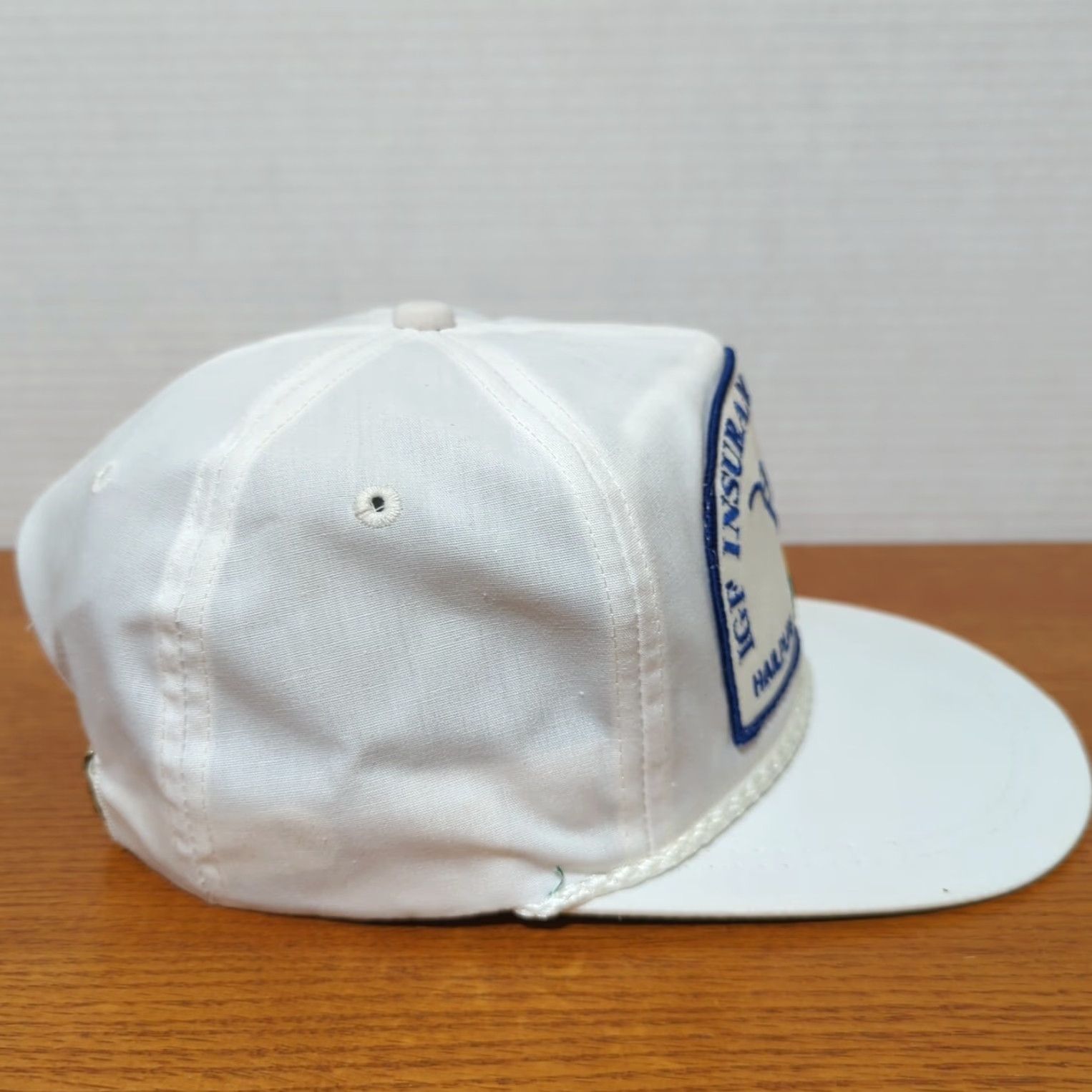 Roper VINTAGE K-Brand IGF Insurance Hat Cap Big Patch Rope Embroidered Made USA - Trucker Hat - One Size - White - Men - 90s - USA - Adjustable Size ONE SIZE - 5 Thumbnail