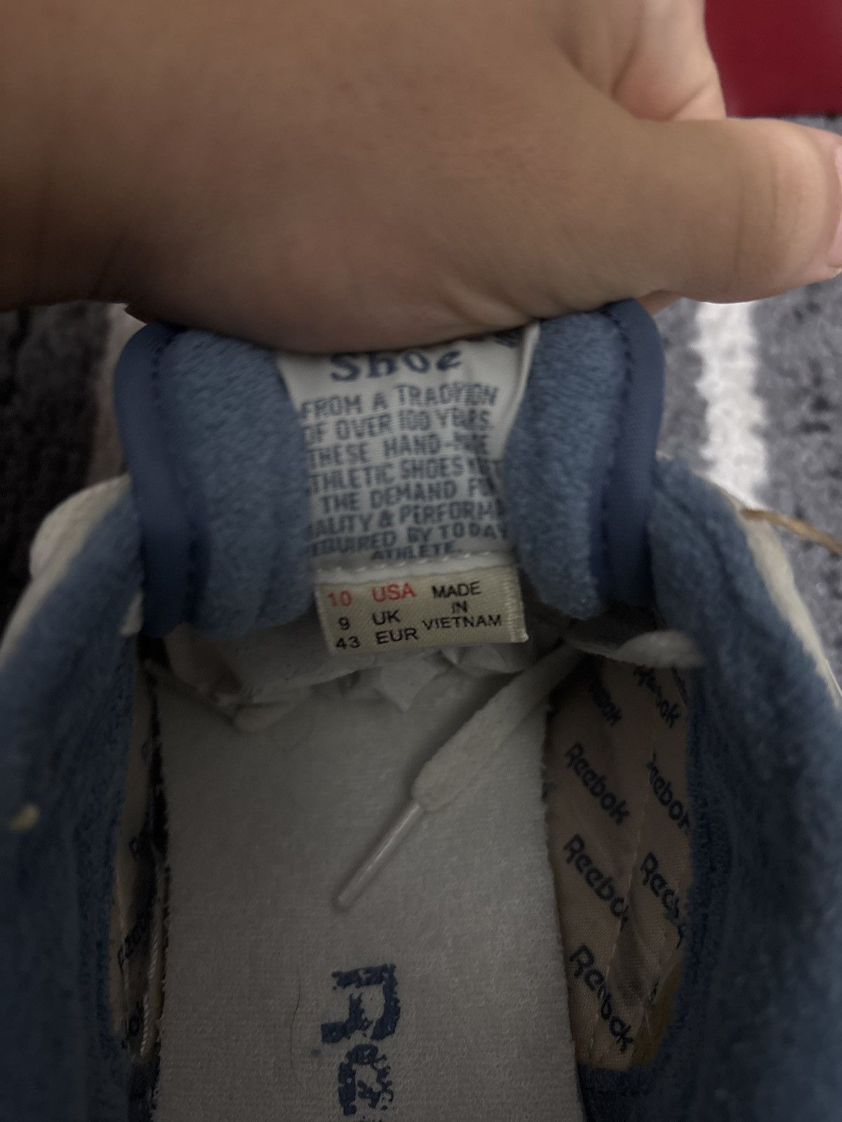 Reebok Reebok Club C Vintage BLUE WHITE BASICALLY NEW Size US 10 / EU 43 - 4 Thumbnail
