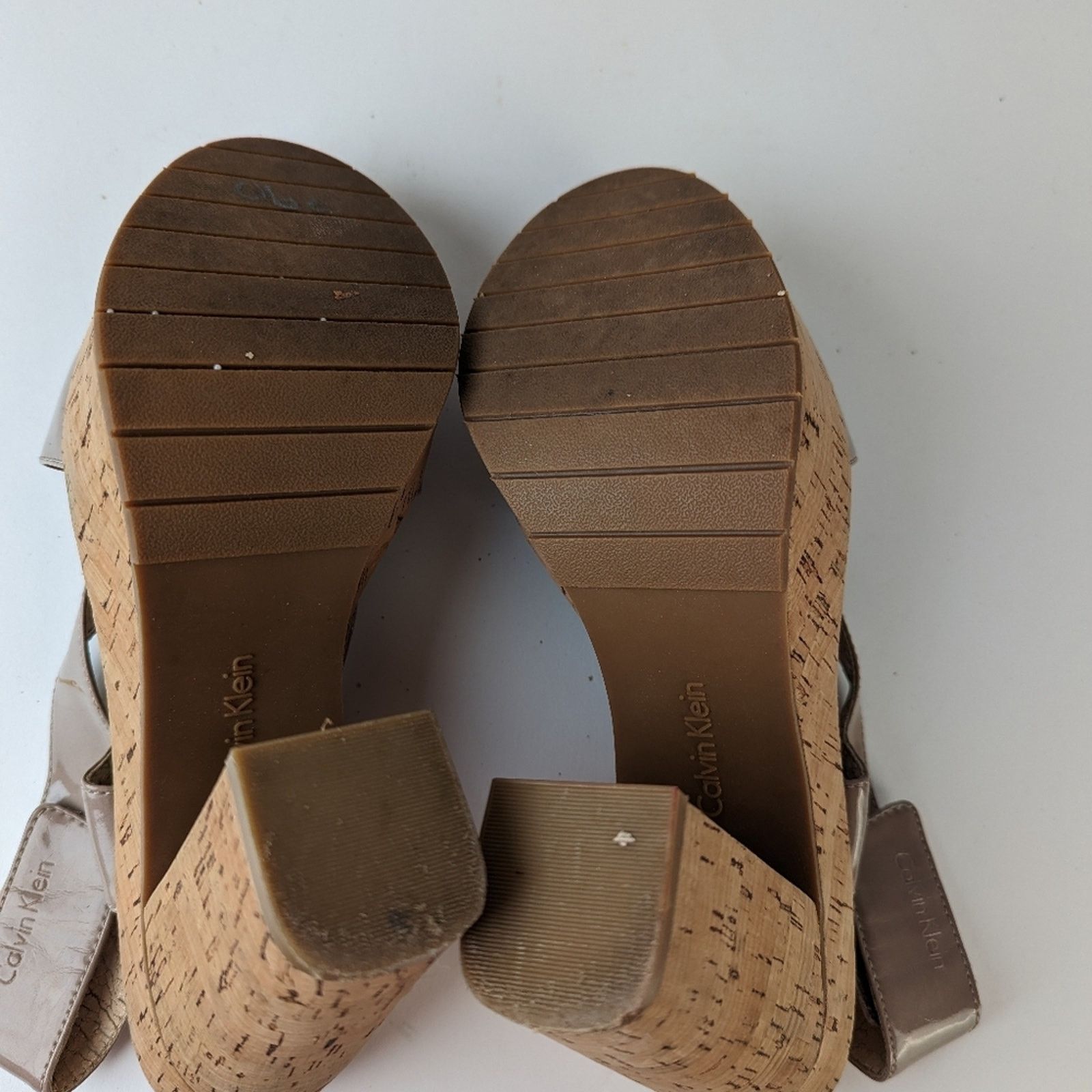 Calvin Klein Calvin Klein Platform Cork Heels -7.5/8 Size US 7.5 / IT 37.5 - 6 Thumbnail