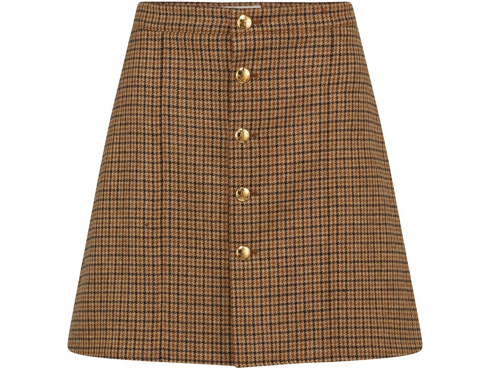 image of Celine O1W1Db10324 Short Skirt In Camel, Women's (Size 34)