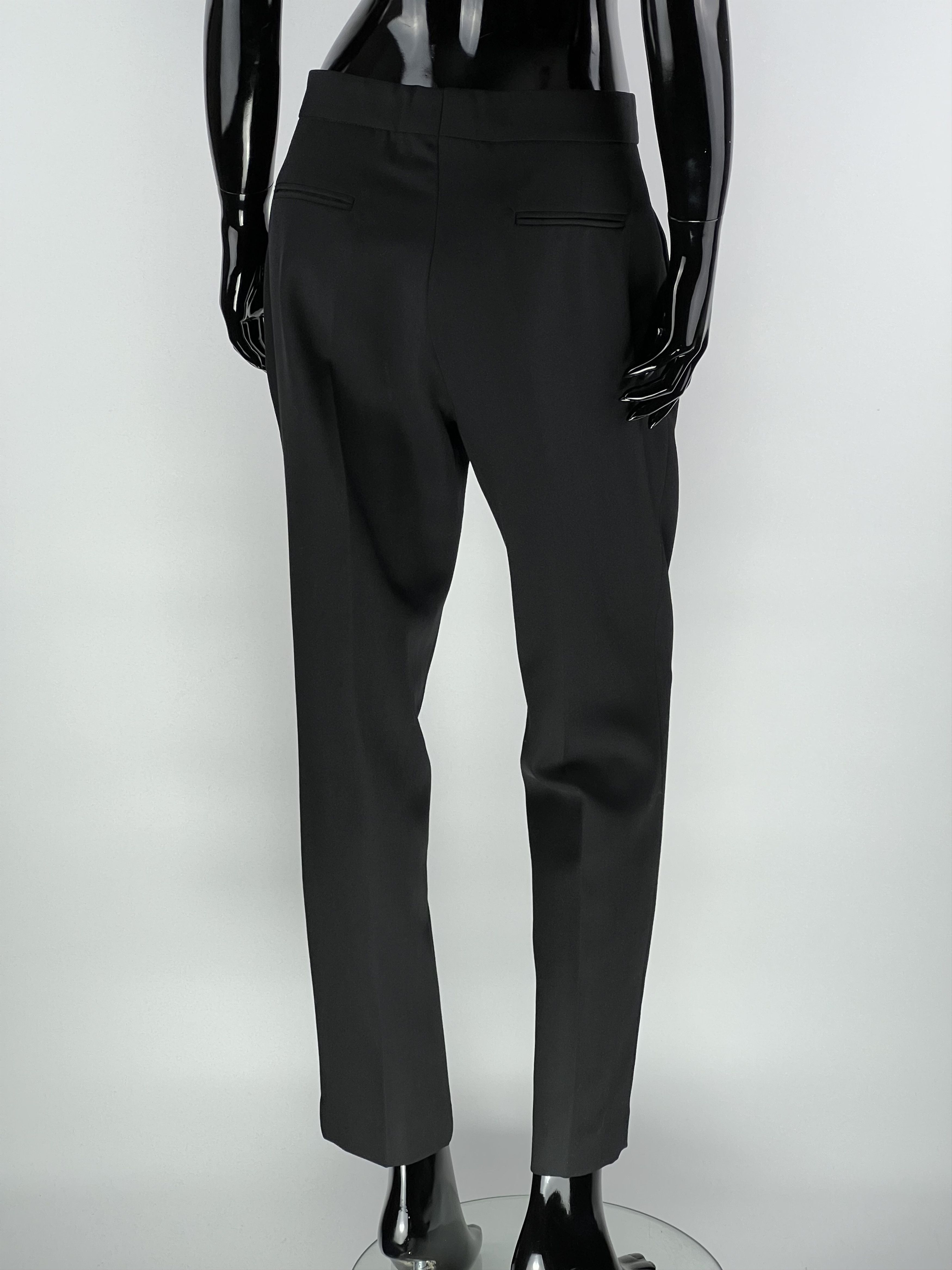 Iro Iro Women's Black Wool Pants Size EU42 Size 34" / US 12 / IT 48 - 3 Thumbnail