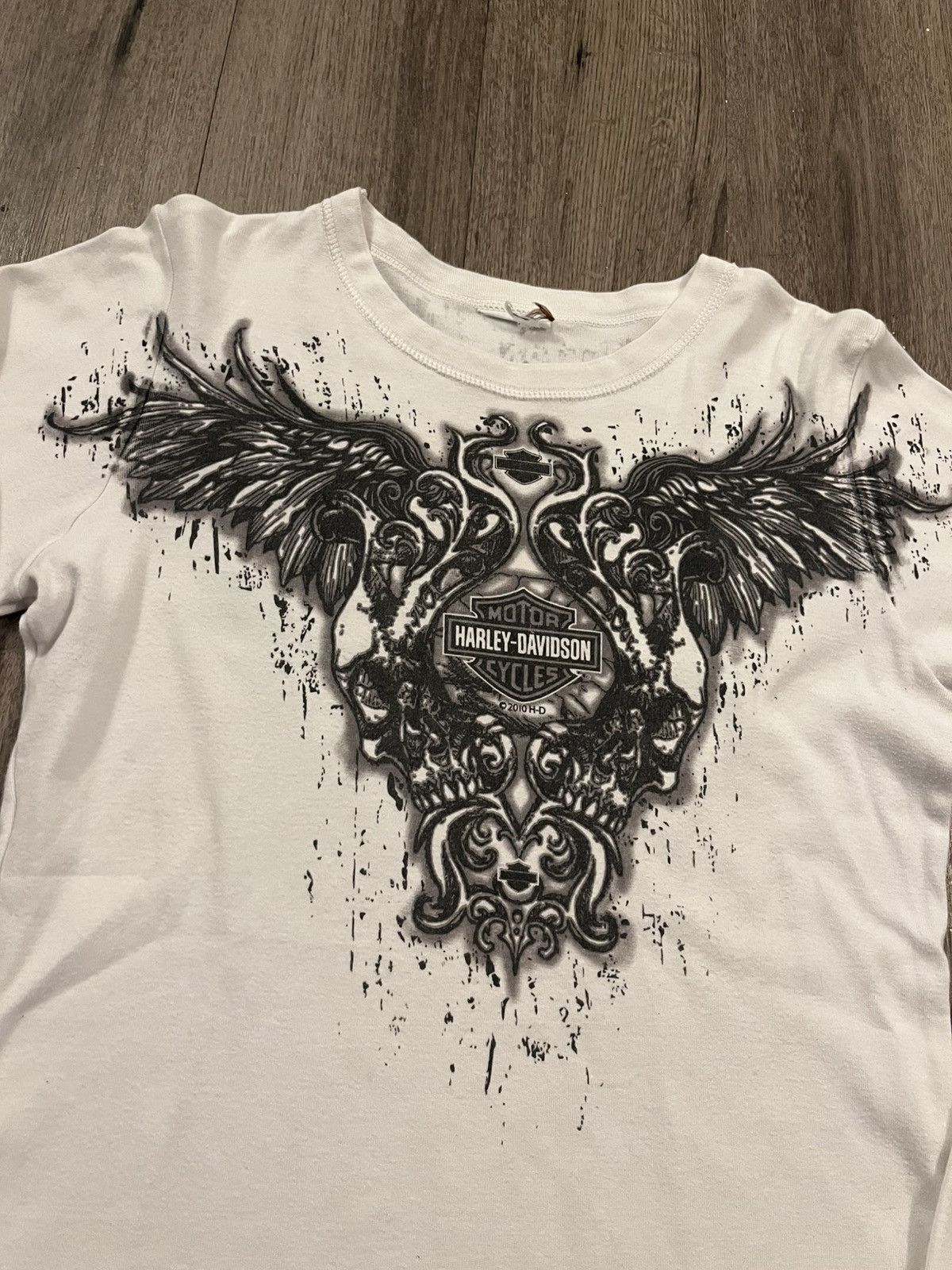 Harley Davidson Vintage Harley Davidson Affliction AOP Long Sleeve Size L / US 10 / IT 46 - 4 Thumbnail