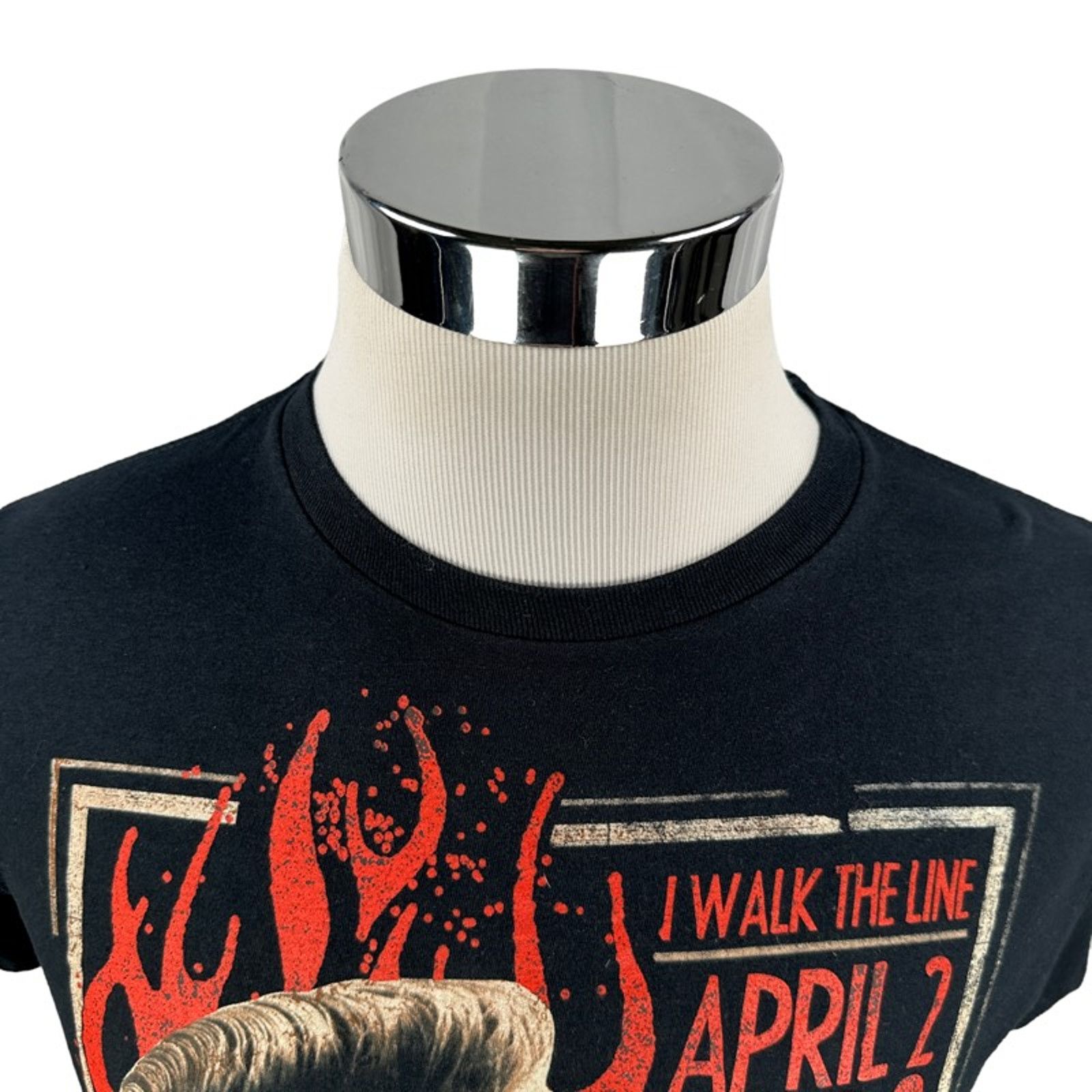 The Unbranded Brand Johnny Cash Walk The Line T-Shirt M Near Vintage 2008 Black Size US M / EU 48-50 / 2 - 3 Thumbnail