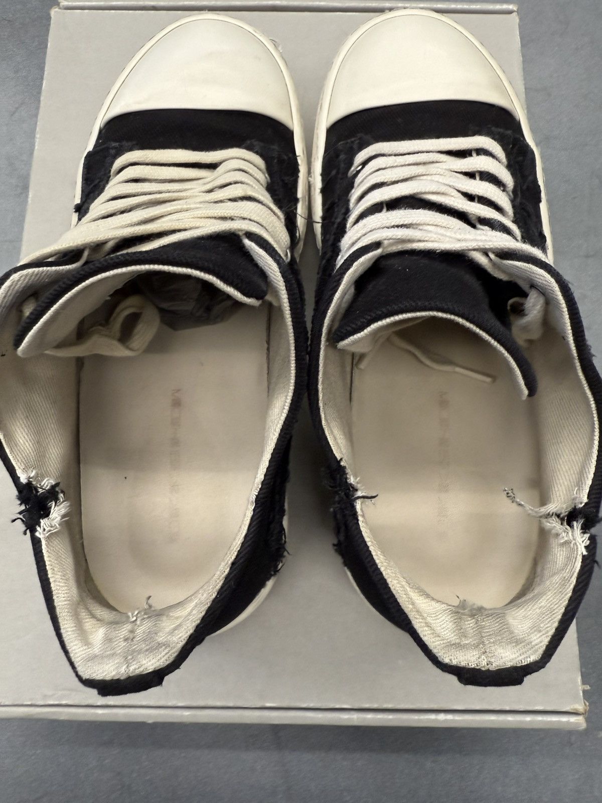 Rick Owens Rick Owens DRKSHDW Slashed Low Sneaker Size 40 / US 7 Size US 7 / EU 40 - 6 Thumbnail