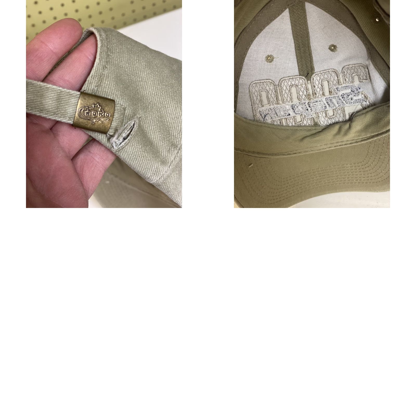 Vintage Snap-on 2000 Strapback Choko Racing Tan Baseball Cap Hat | Men Adjustable Cotton Brown Cap Size ONE SIZE - 8 Thumbnail