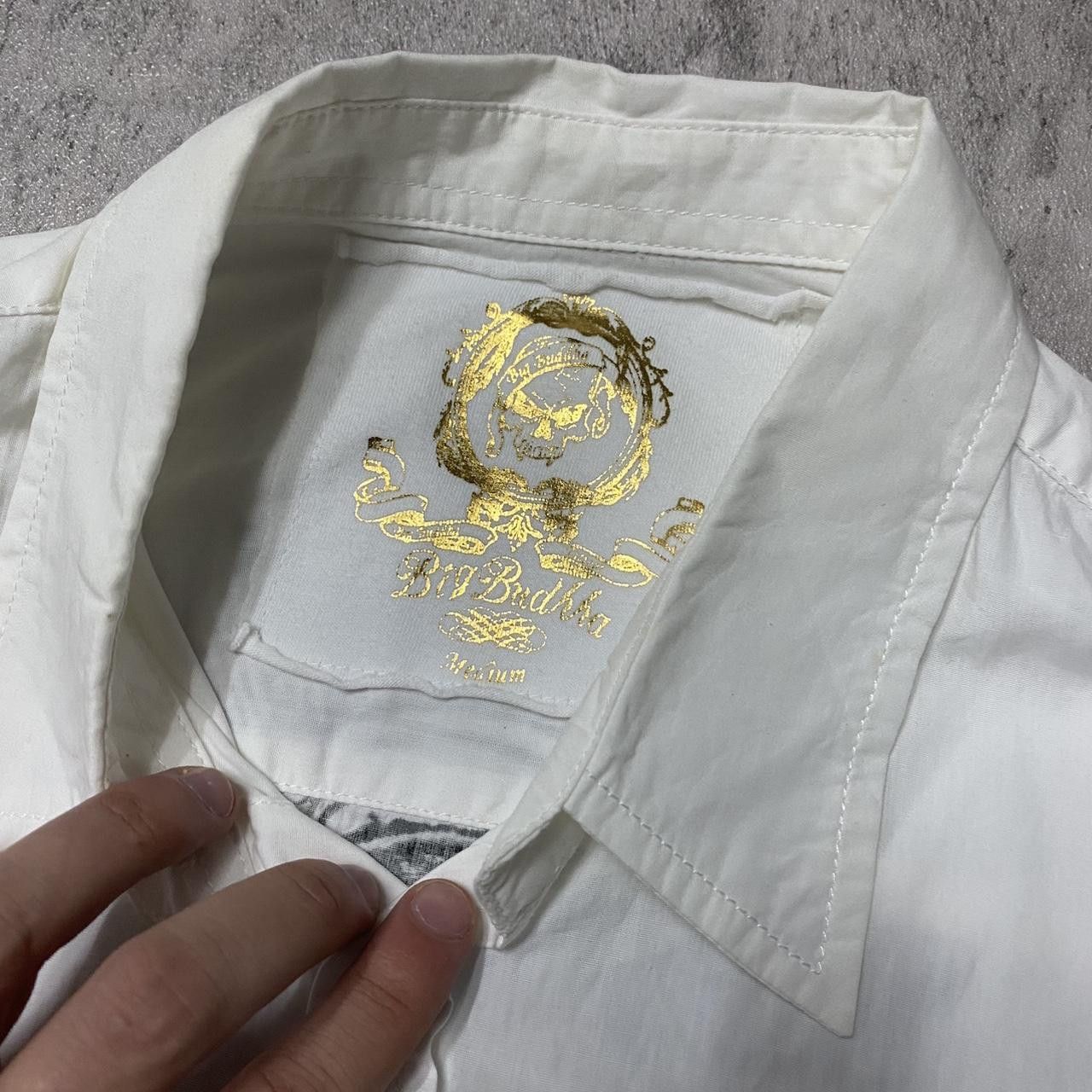 Other White button-up shirt with black Ace of Spades Size US M / EU 48-50 / 2 - 3 Thumbnail