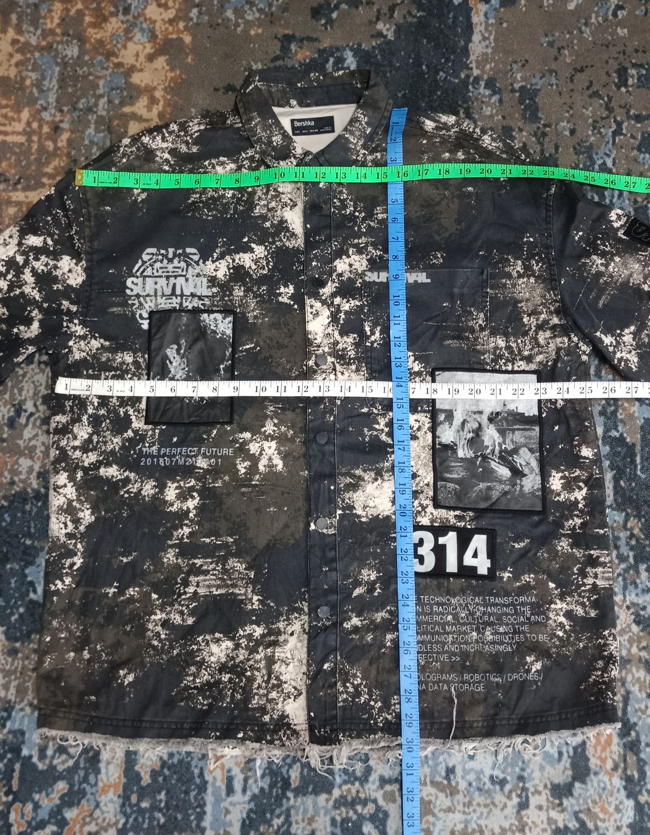 Bershka Bershka Survival Padded ifsixwasnine lgb Jacket Size US XL / EU 56 / 4 - 15 Thumbnail