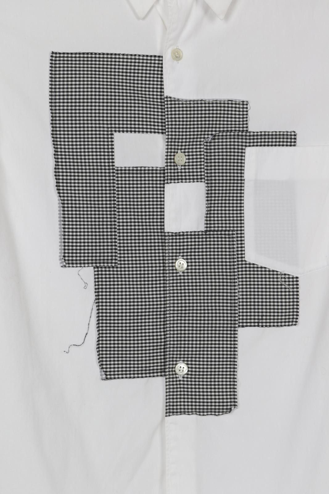 Comme des Garcons 00's Comme des Garçons Plaid Patch Long Sleeve Button-Up Size ONE SIZE - 3 Thumbnail