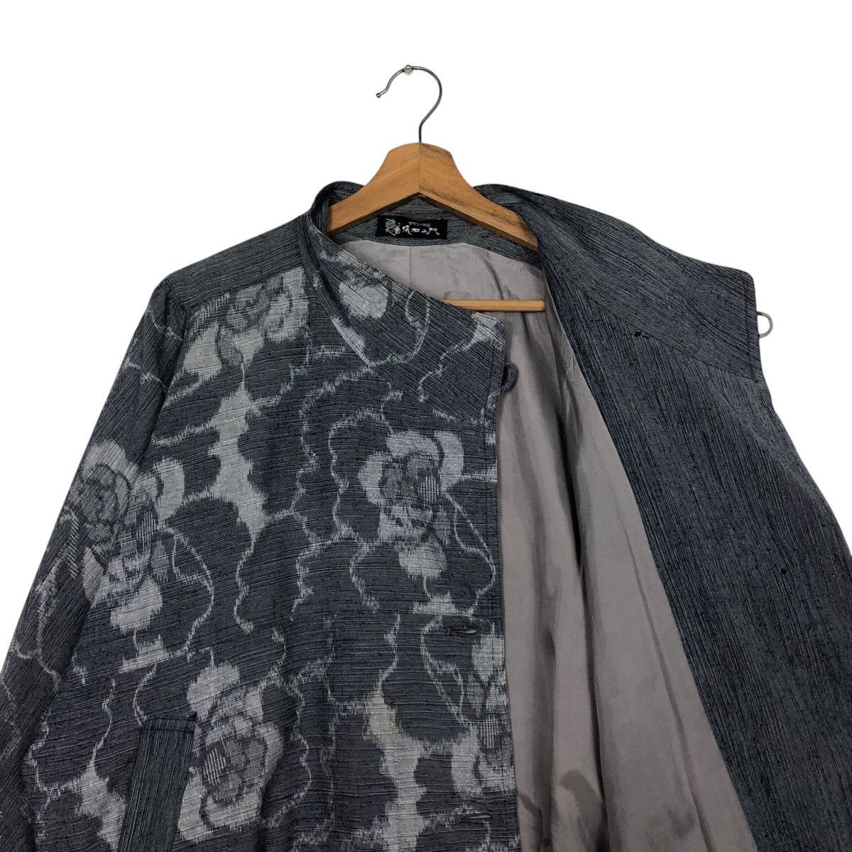 Issey Miyake 📌Vintage Bomber Jacket Quilted Flower Full Print Rich Grey Size US M / EU 48-50 / 2 - 13 Thumbnail