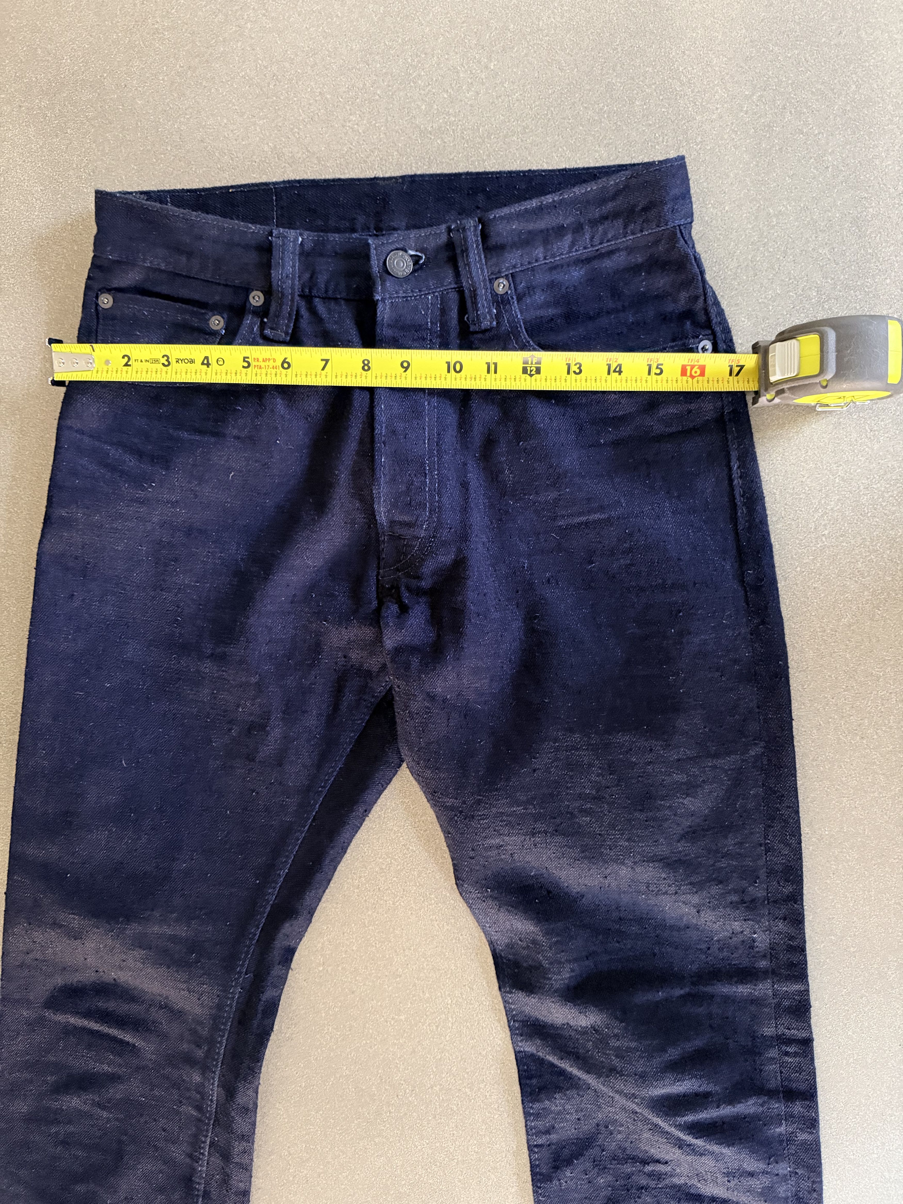 Pure Blue Japan Pure Blue Japan XX-019 Dark Indigo Selvedge Jeans Size US 31 - 10 Thumbnail