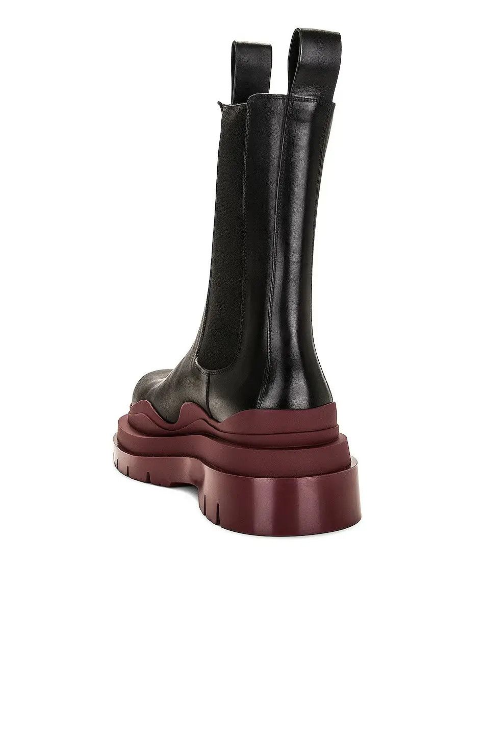 Bottega Veneta o1loc1c0824 630284 Tire Chelsea Boot in Black & Cherry Size US 9.5 / EU 42-43 - 5 Thumbnail