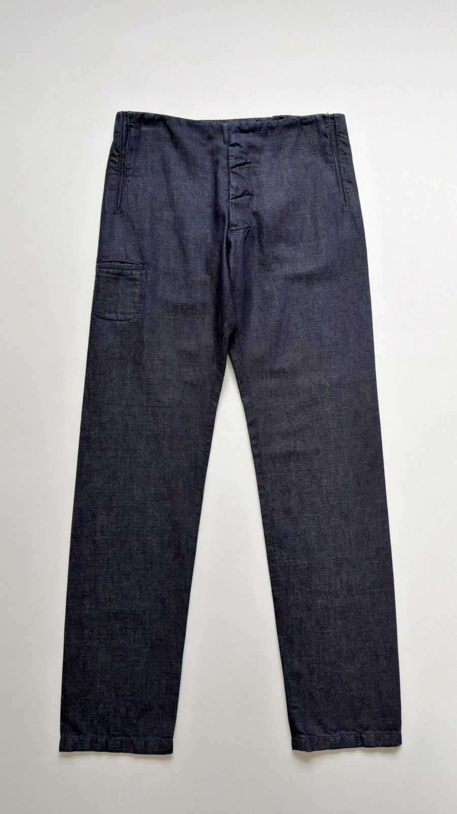 Maison Margiela S/S 11 Blue Denim ‘Mini Side Pocket’ Pants Size US 32 / EU 48 - 1 Thumbnail