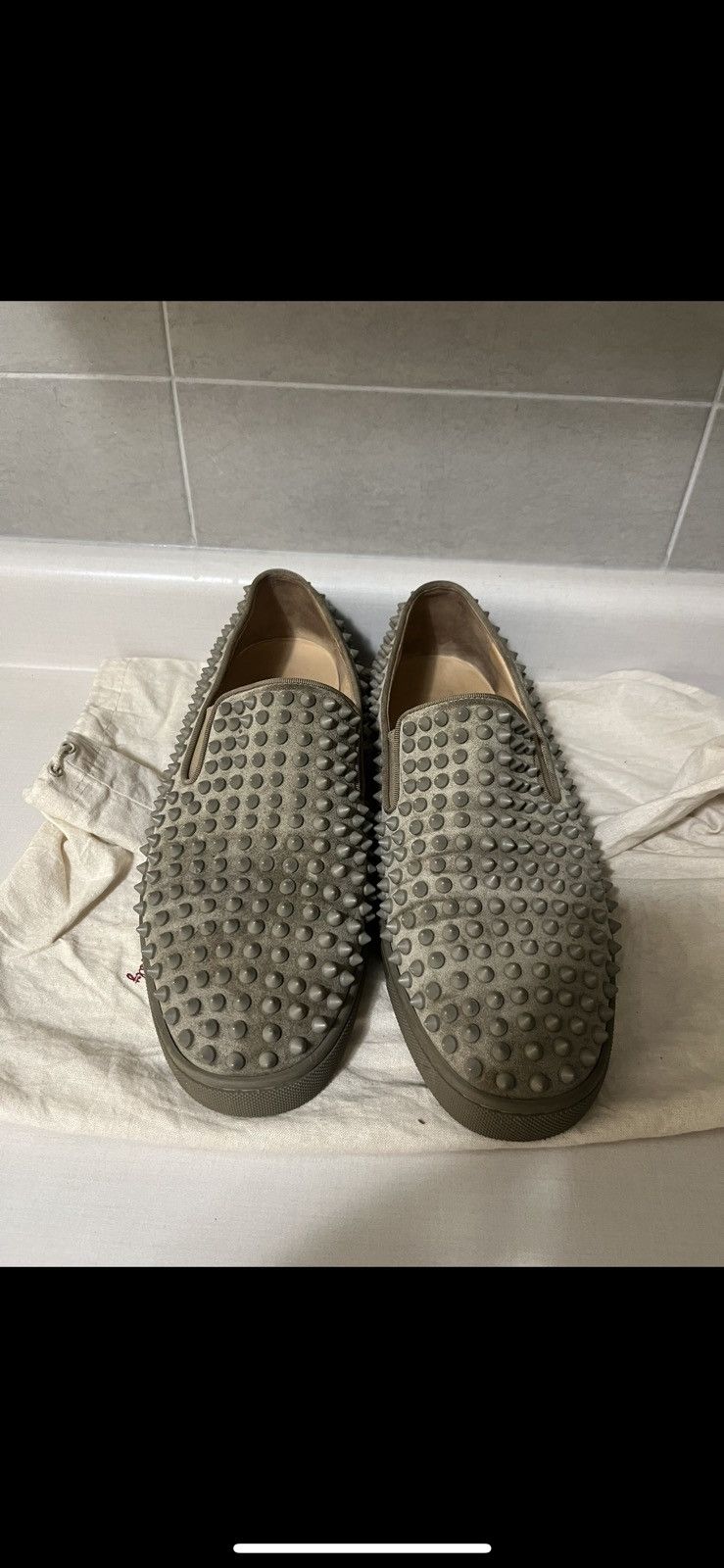 Christian Louboutin Khaki christian louboutin Size US 8.5 / EU 41-42 - 4 Thumbnail