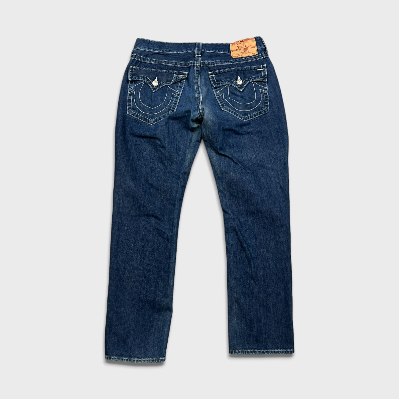 True Religion × Vintage True Religion Jeans 36x31 Ricky Straight USA Denim Pants Size US 36 / EU 52 - 5 Thumbnail