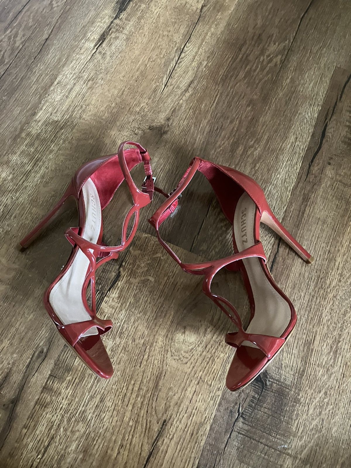 SCHUTZ SCHUTZ Women's Rania Scarlet, 6.5 Heeled Sandal NWOB Size US 6.5 / IT 36.5 - 7 Thumbnail