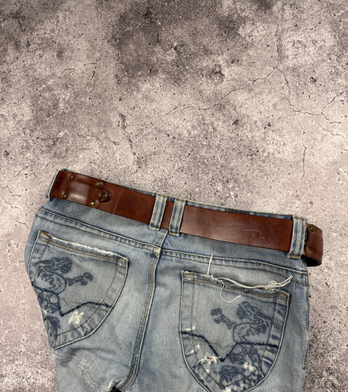 Vintage Diesel Japanese Style Archive Patchwork Leather Belt