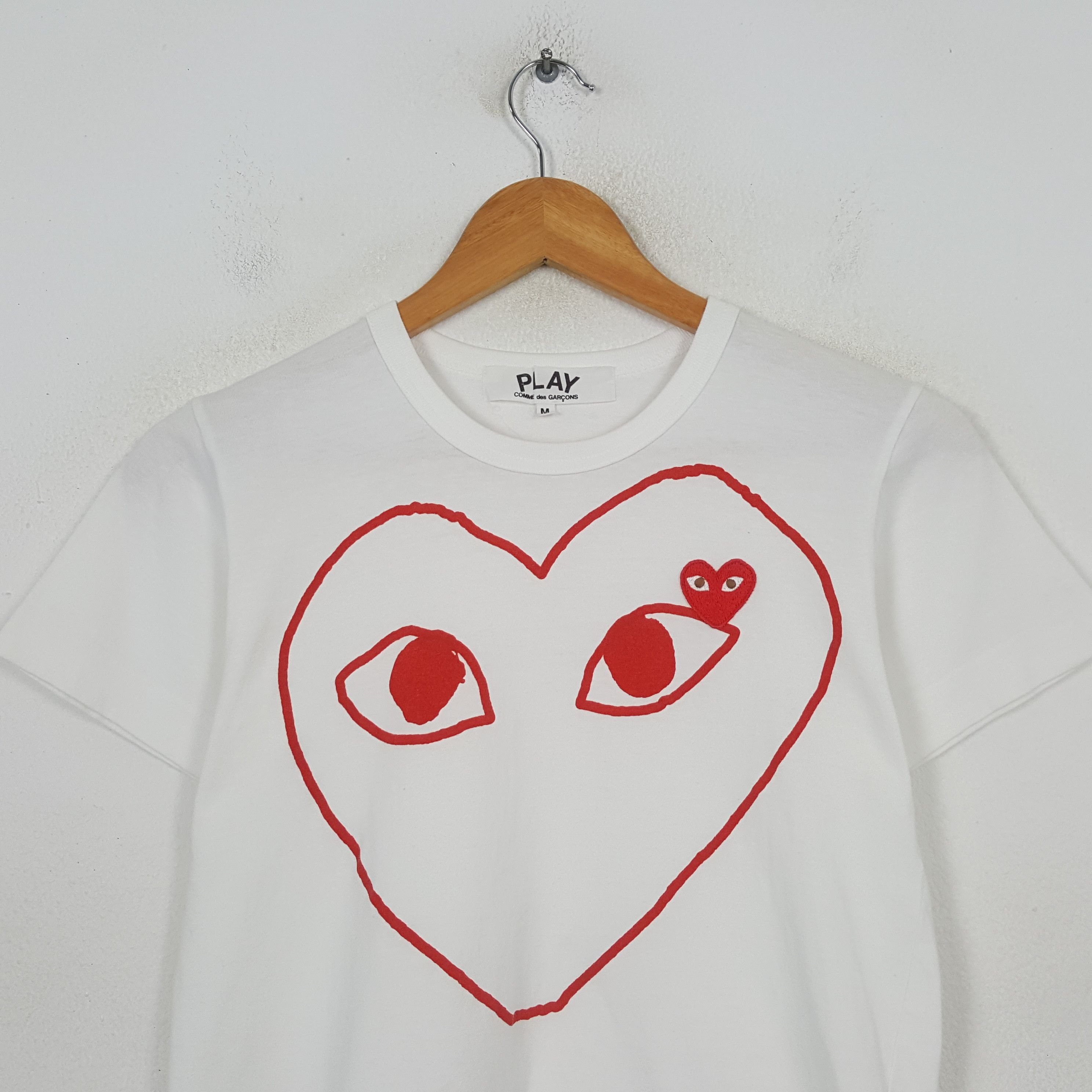 Comme des Garcons Vintage Play Comme des Garçons Japanese Brand T-shirt RR30 Size US S / EU 44-46 / 1 - 2 Thumbnail