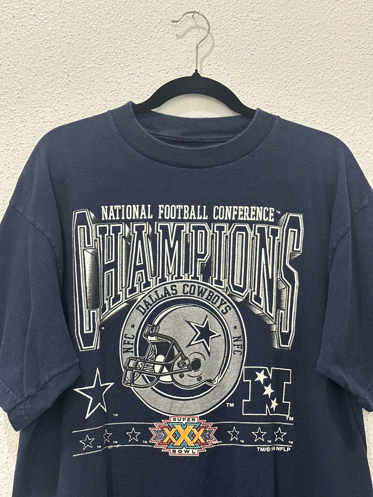 NFL Vintage 90s Dallas Cowboys 1996 Super Bowl XXX NFC Champions Size US XL / EU 56 / 4 - 2 Thumbnail