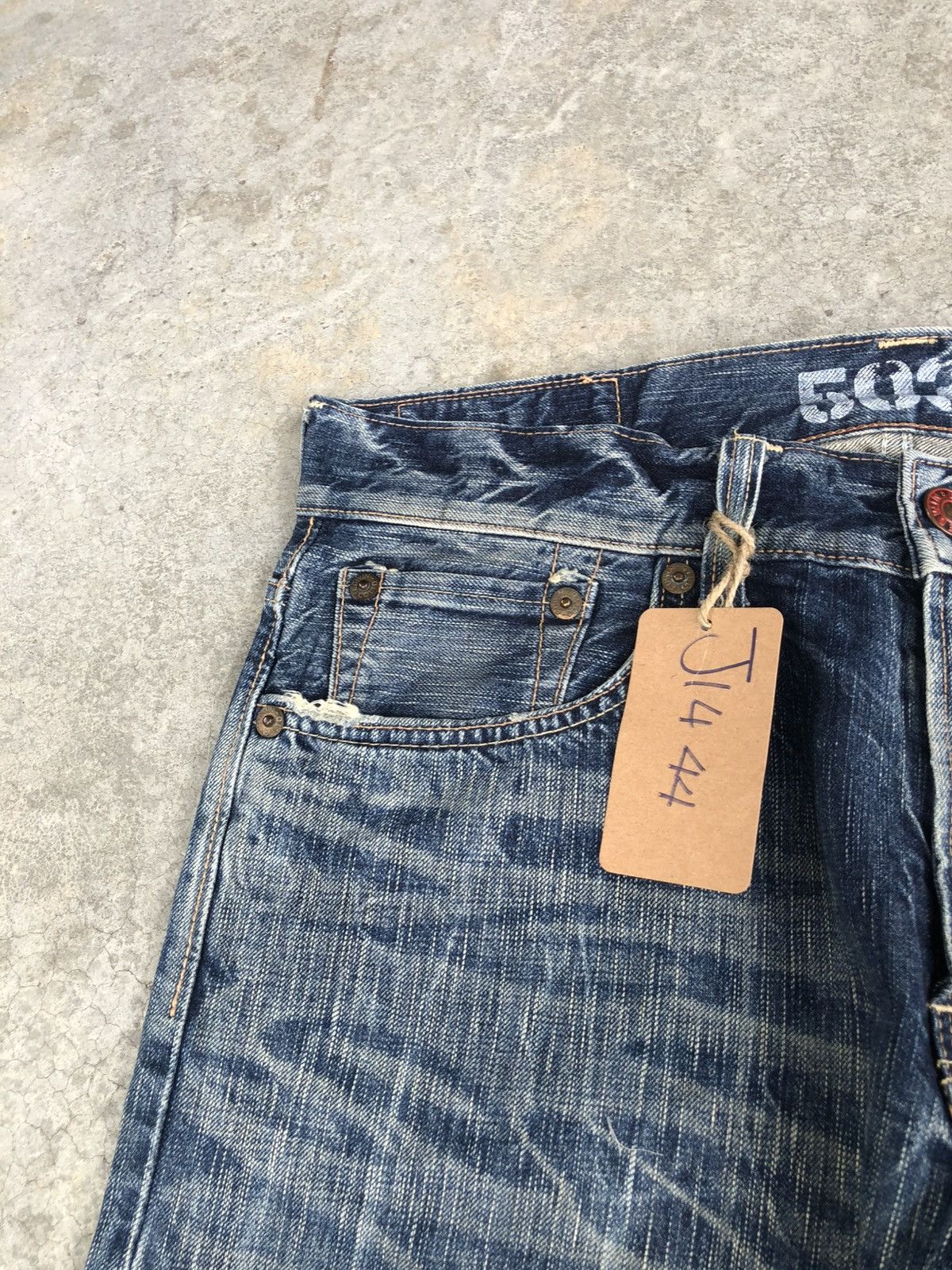 If Six Was Nine Japanese Edwin Flared Jeans Distressed Jeans Size US 34 / EU 50 - 14 Thumbnail