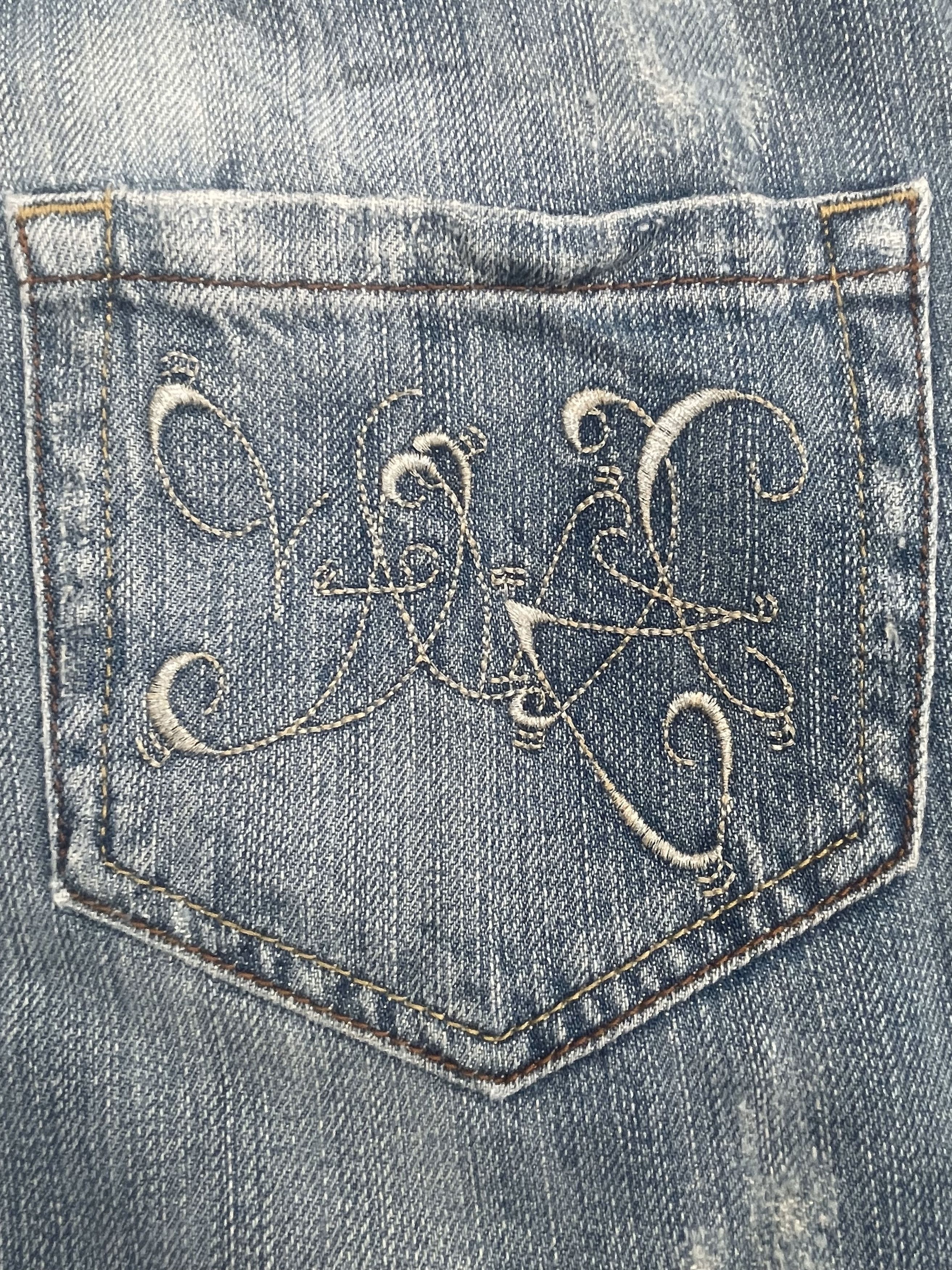 Japanese Brand Fap Flare Distresed Denim Size 32" / US 10 / IT 46 - 17 Thumbnail