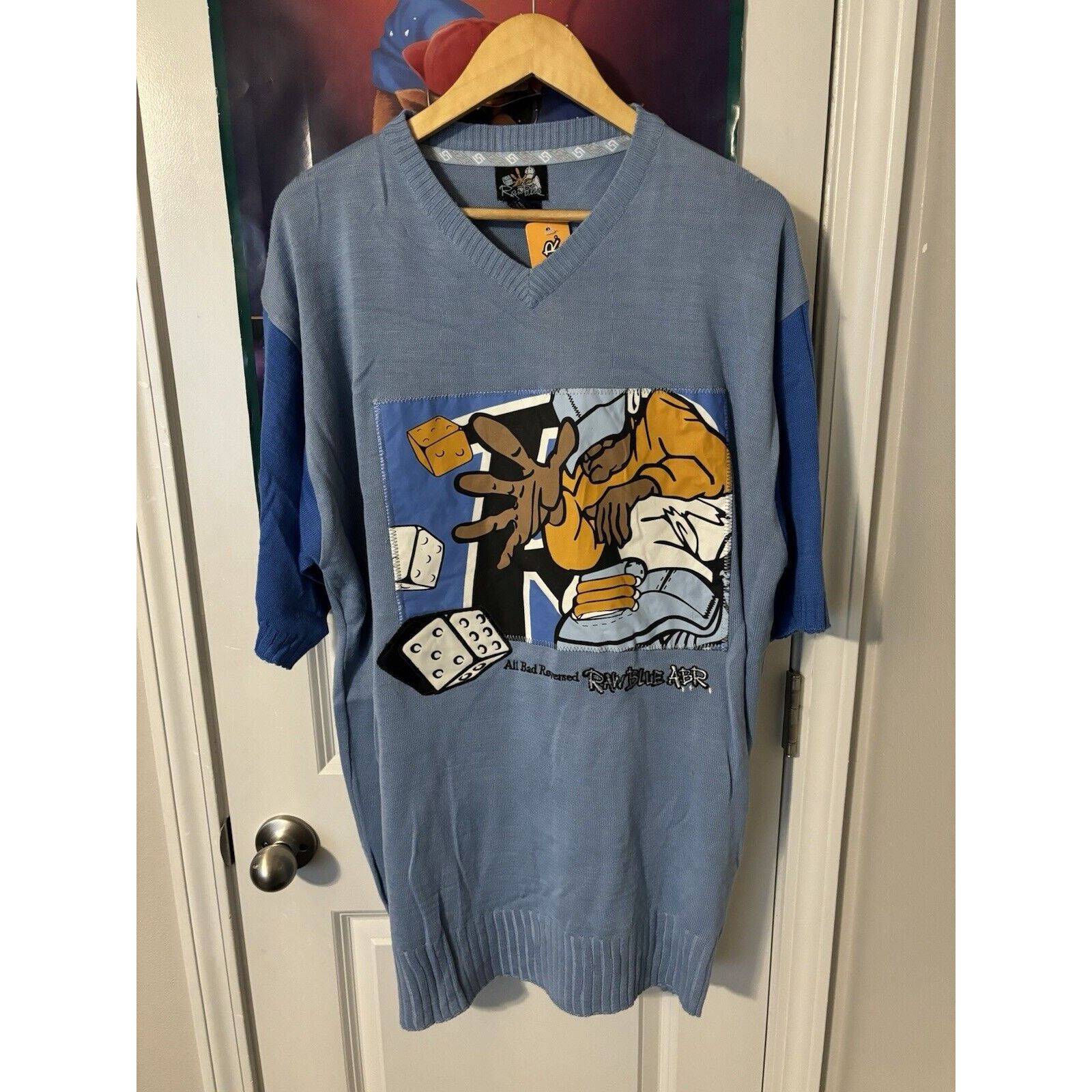Other vintage raw blue XL fat albert y2k rare short sleeve sweater Size US XL / EU 56 / 4 - 1 Thumbnail