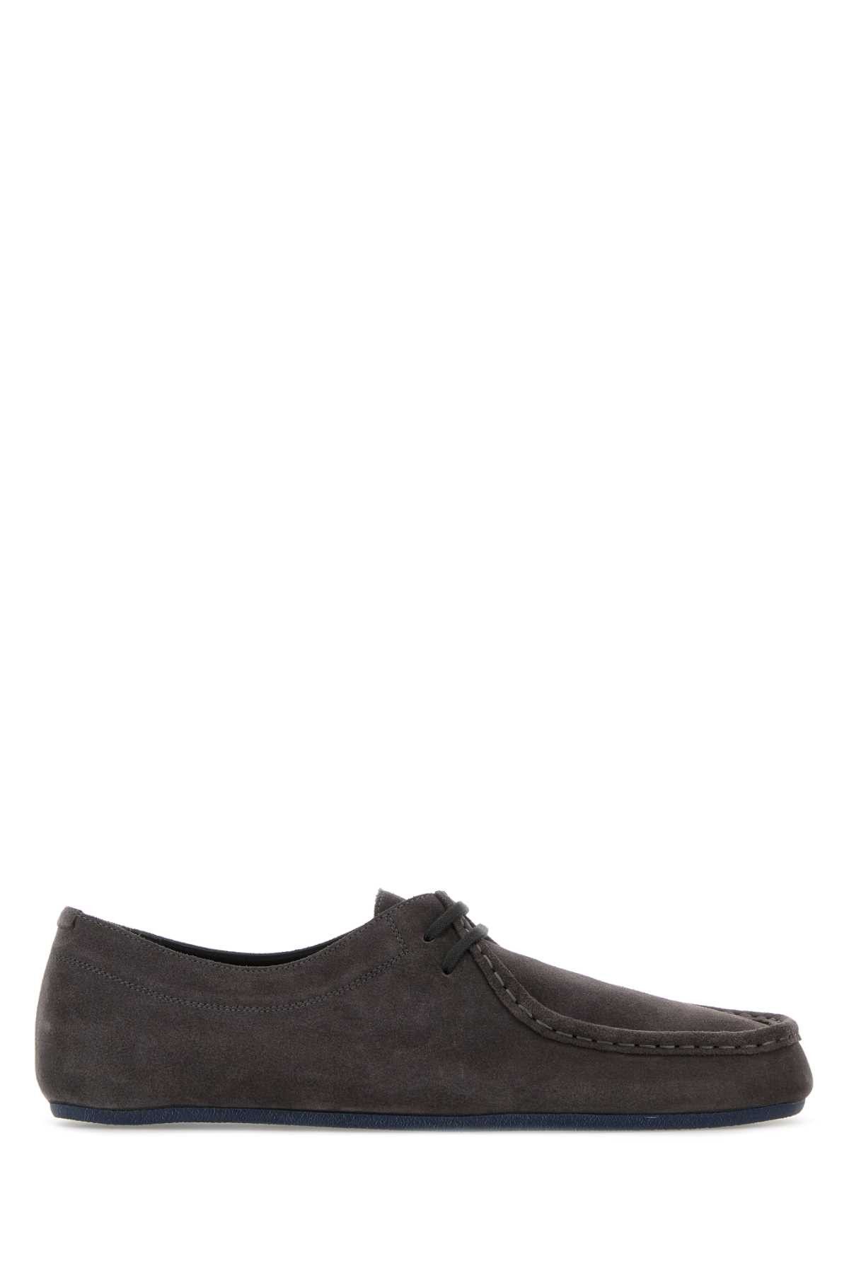 Jil Sander Dark Grey Suede Lace-Up Shoes Size US 12 / EU 45 - 1 Thumbnail