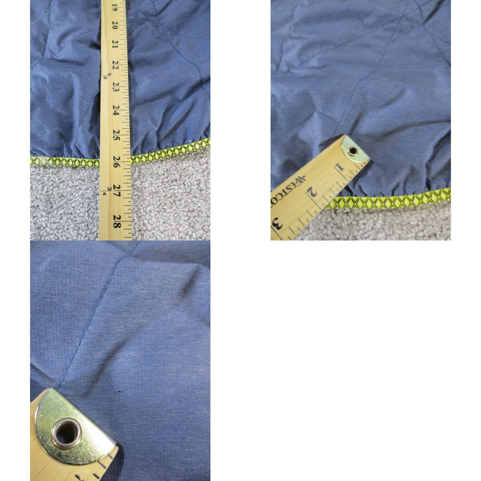 Vintage Janji Vest Women’s Medium Blue Yellow Run For Kenya Jacket Zip Sleeveless Size M / US 6-8 / IT 42-44 - 8 Thumbnail