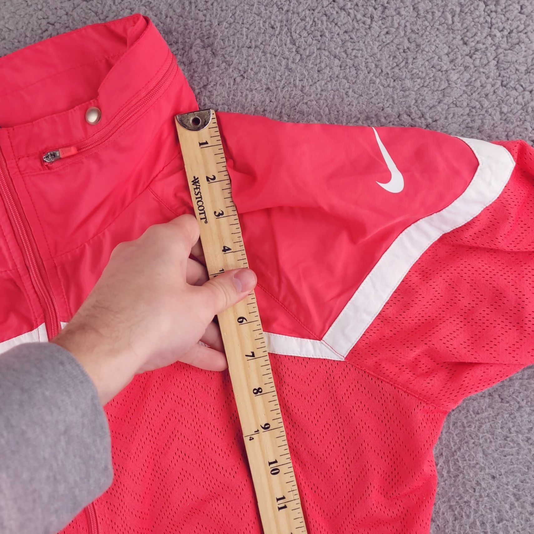 Nike Nike Jacket Womens XL Pink Windbreaker Hooded Zip Activewear Spring Summer Fall Performance Running Gym Training 364291-622 Womens Size XL / US 12-14 / IT 48-50 - 7 Thumbnail